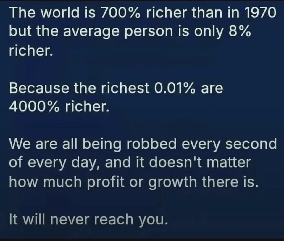 You're Not Wealthy Because Billionaires Have Snatched Your Fair Share