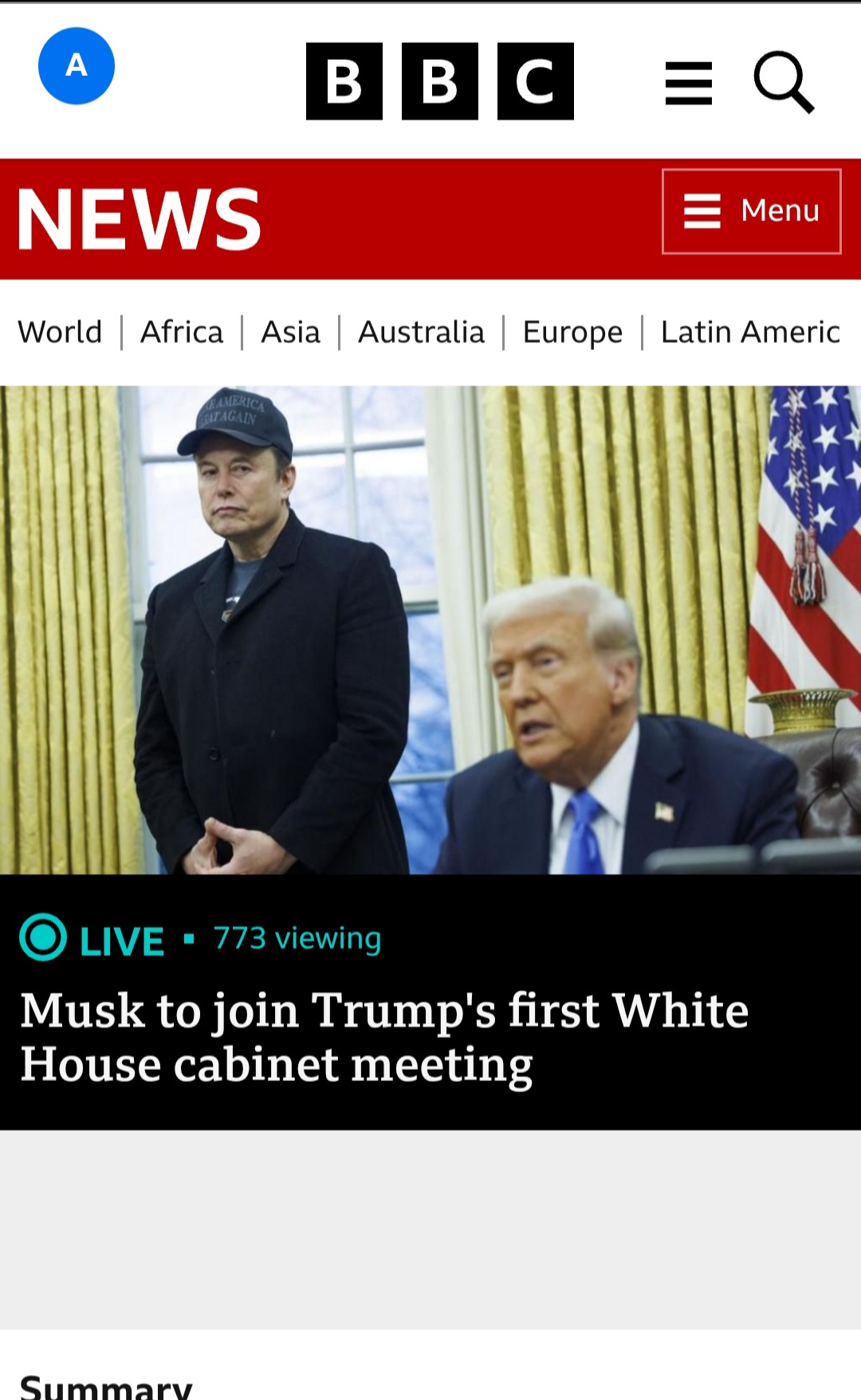 Shouldn't It Say 'Orange Baby Joins President Musk's Cabinet'?