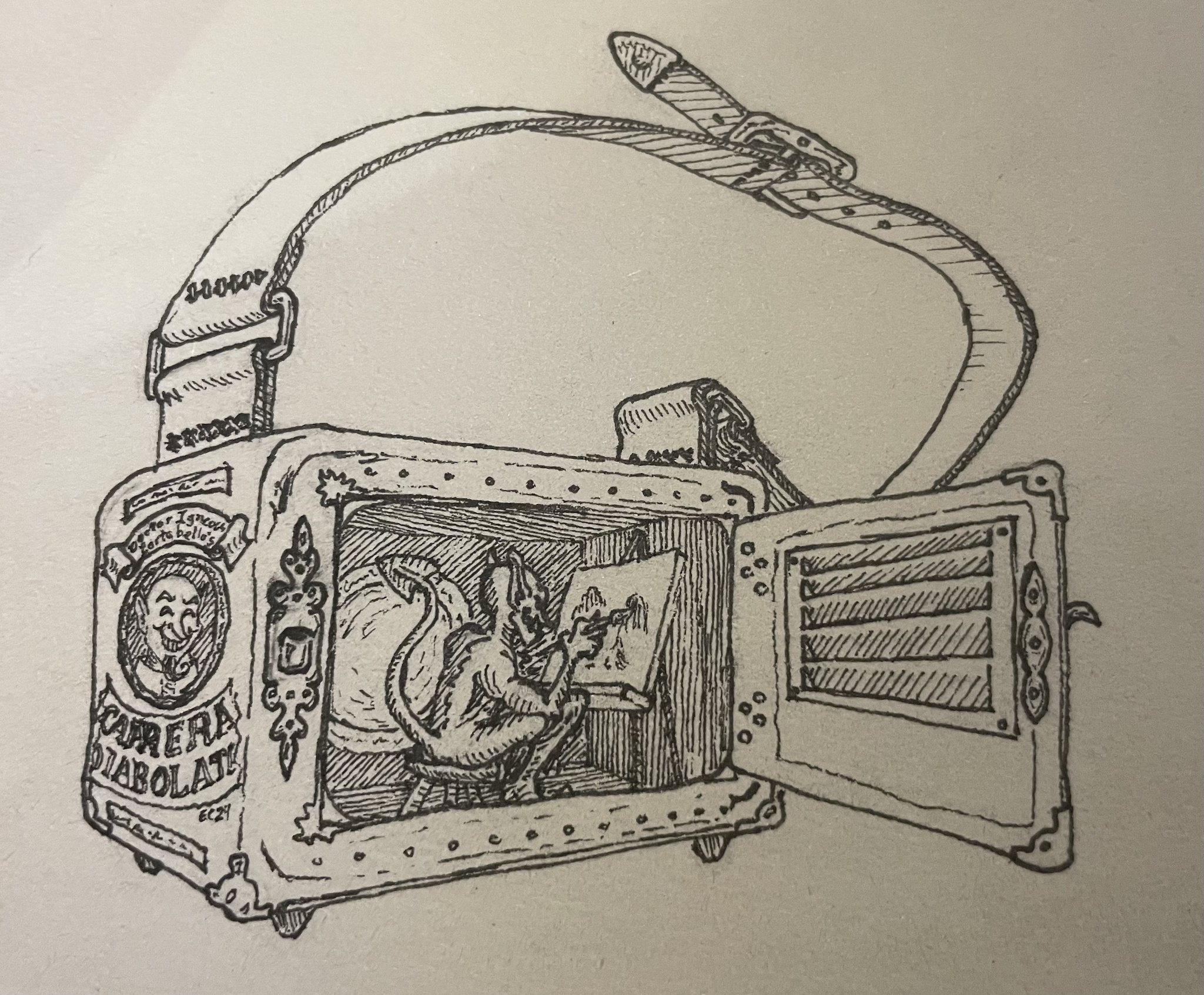 Inktober 2024 Day 26: Embracing the theme 'Camera'!