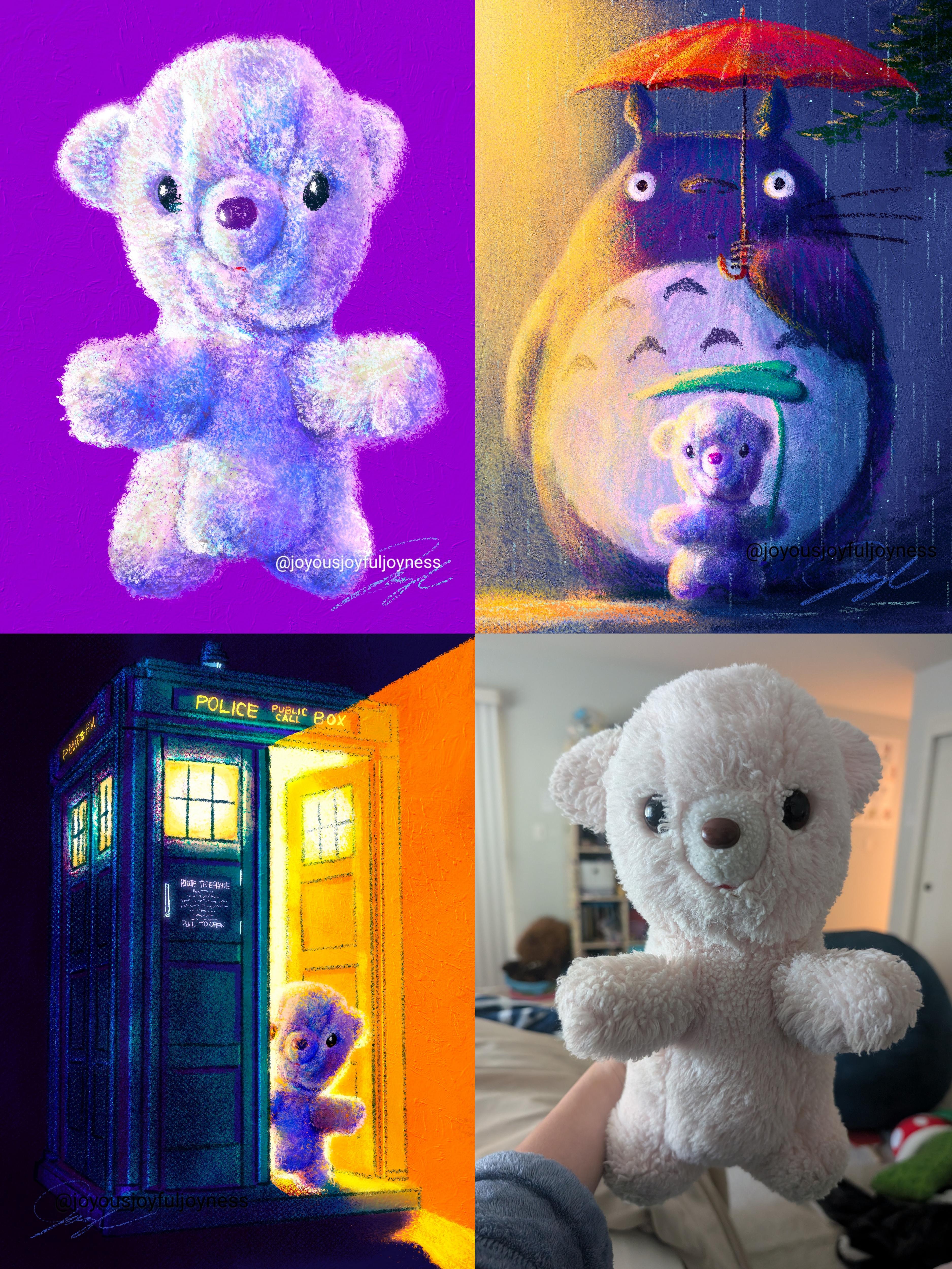 Rediscovered My Cherished Stuffed Animal, Bear, and She Inspired My Fandom Art! [OC]