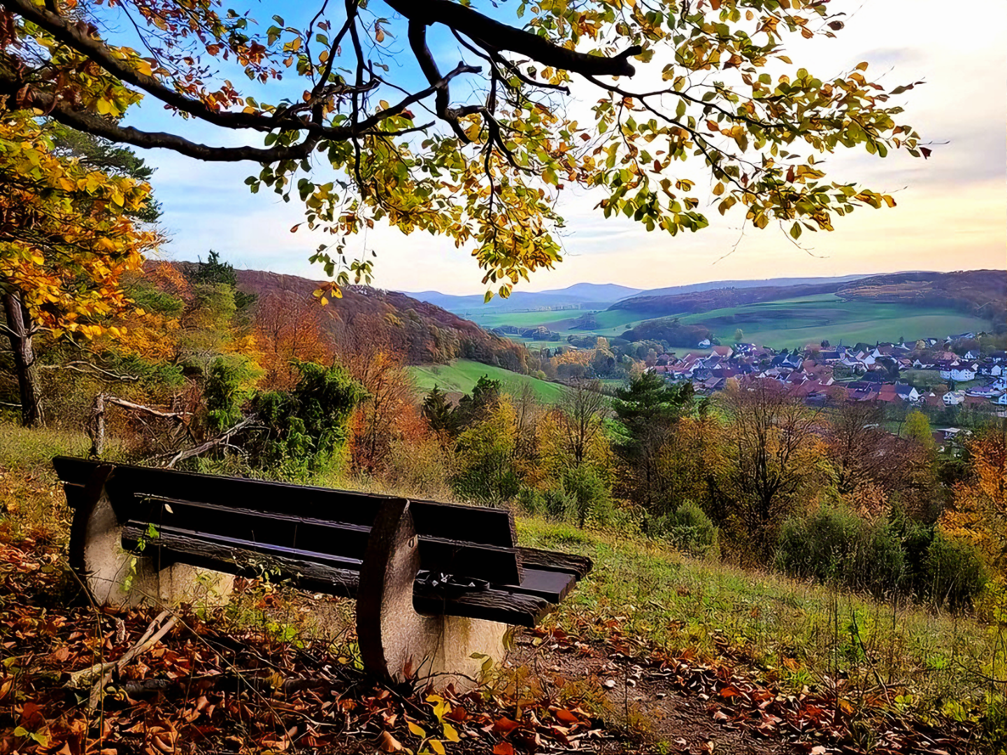 Isn't this bench just the ideal place to take a break?