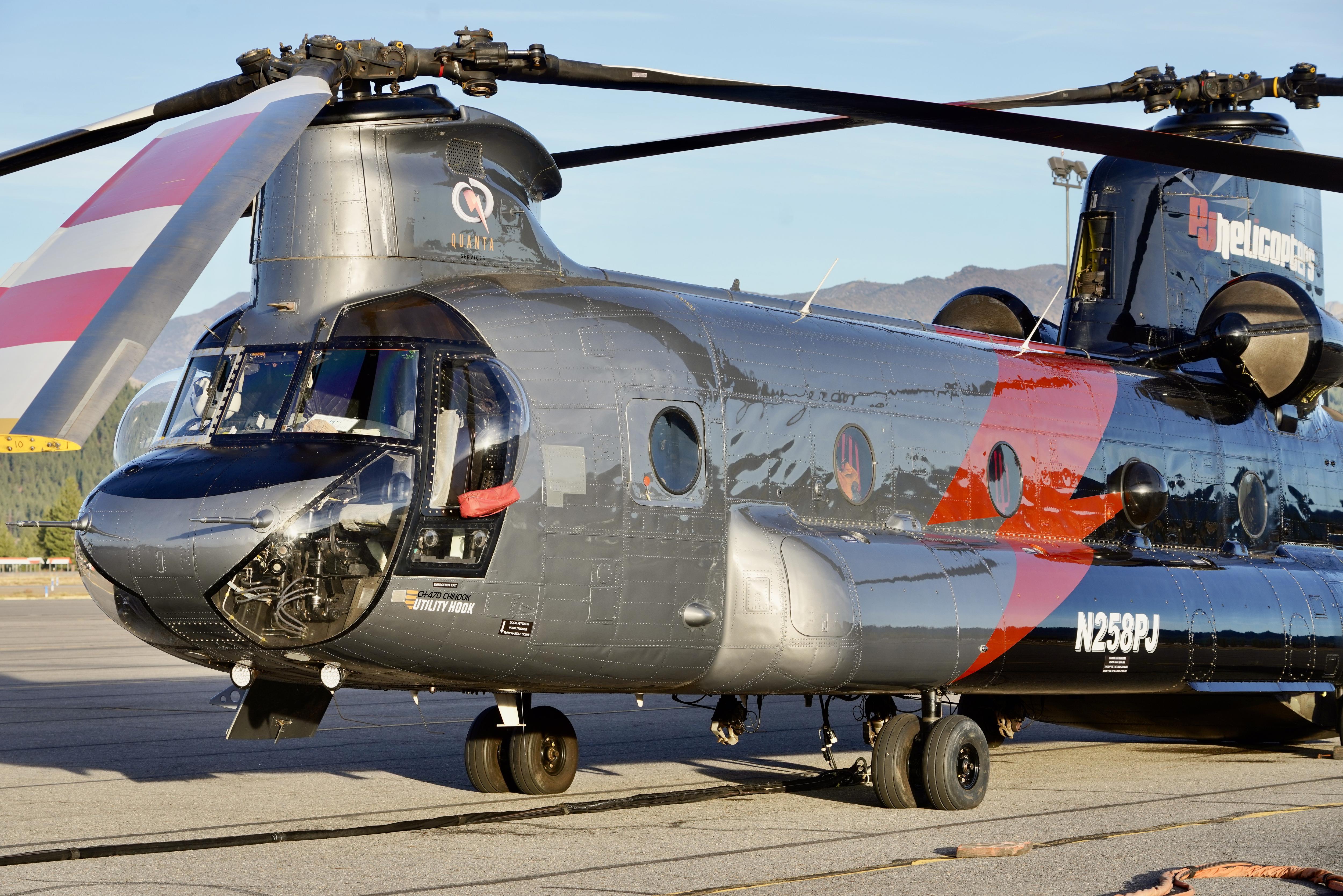 Throwback to 1991: PJ Helicopters and the Mighty Chinook at Truckee Tahoe Airport