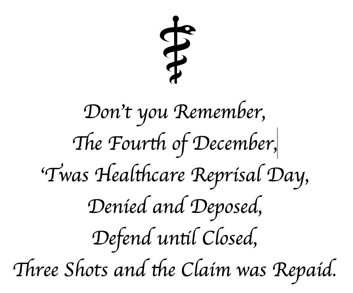 Don't Forget the Fourth of December!