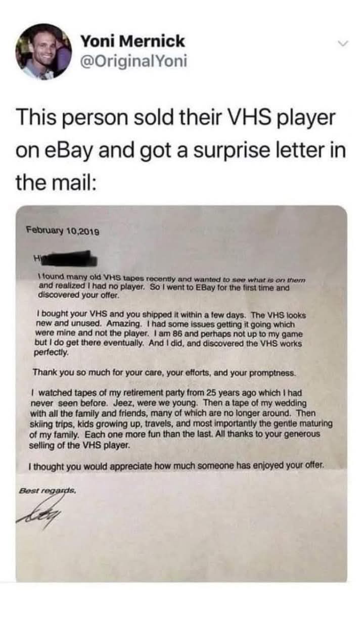 An Emotionally Touching Letter!