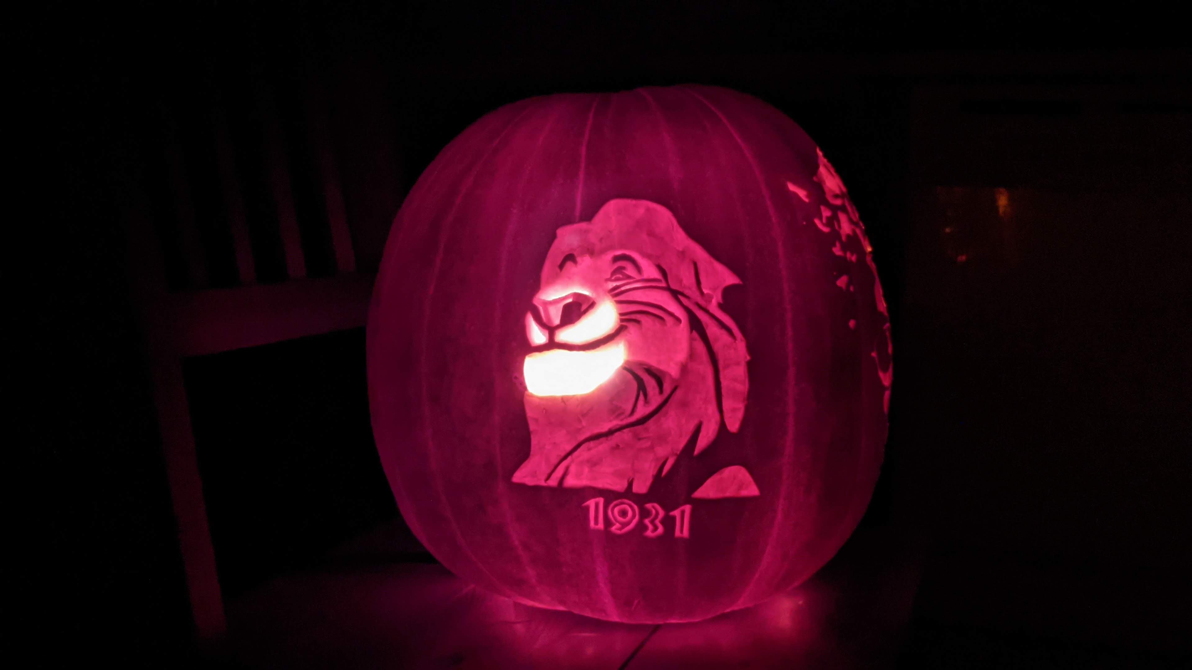 The 2024 Pumpkin: A Tribute to James Earl Jones as Mufasa and Vader