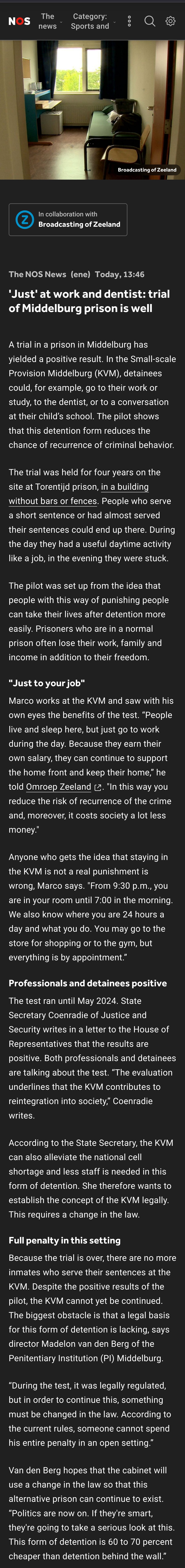 A Unique Take on Prison Life in the Netherlands