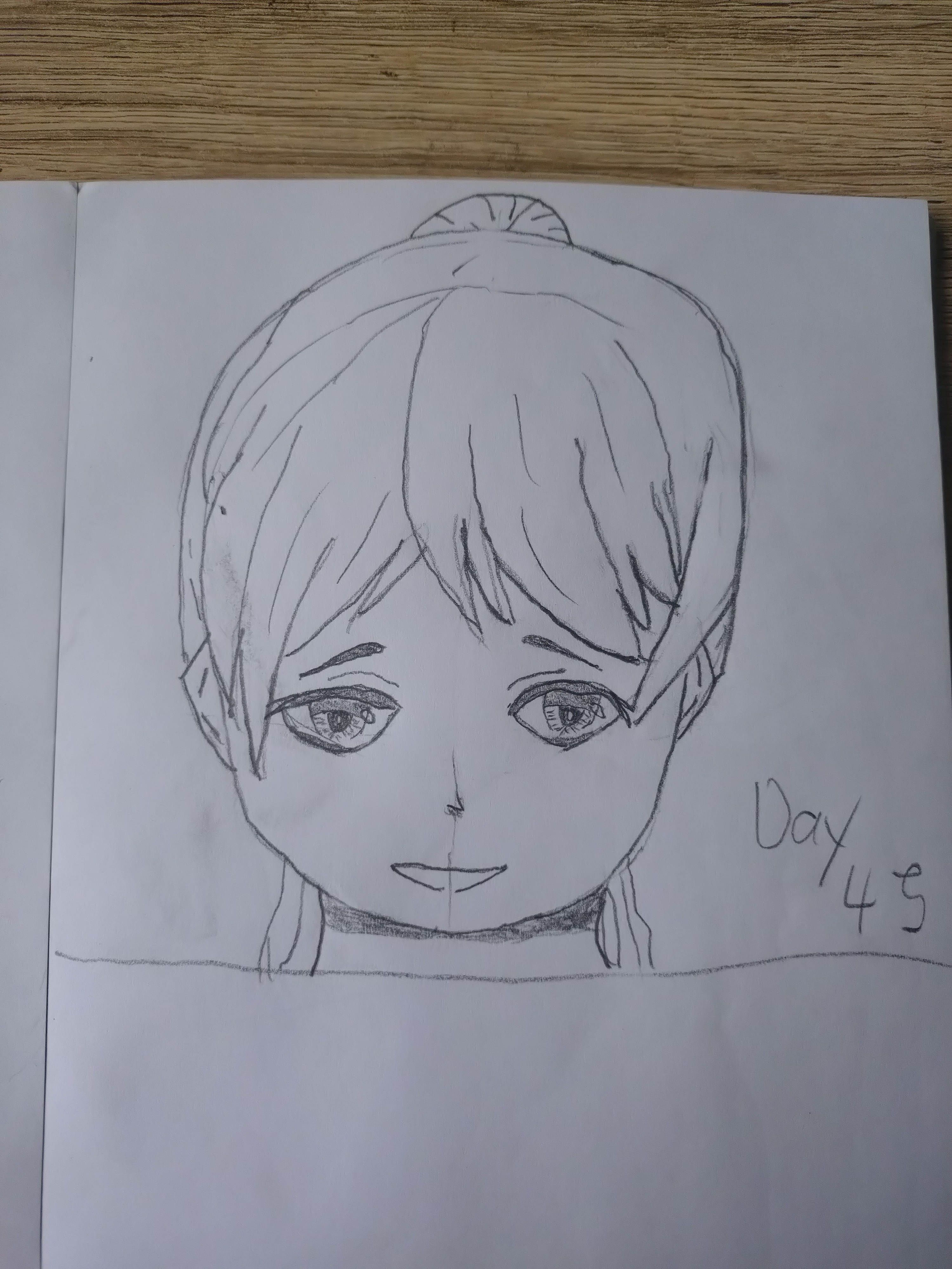 Day 45: Mastering the Art of Manga Face Drawing