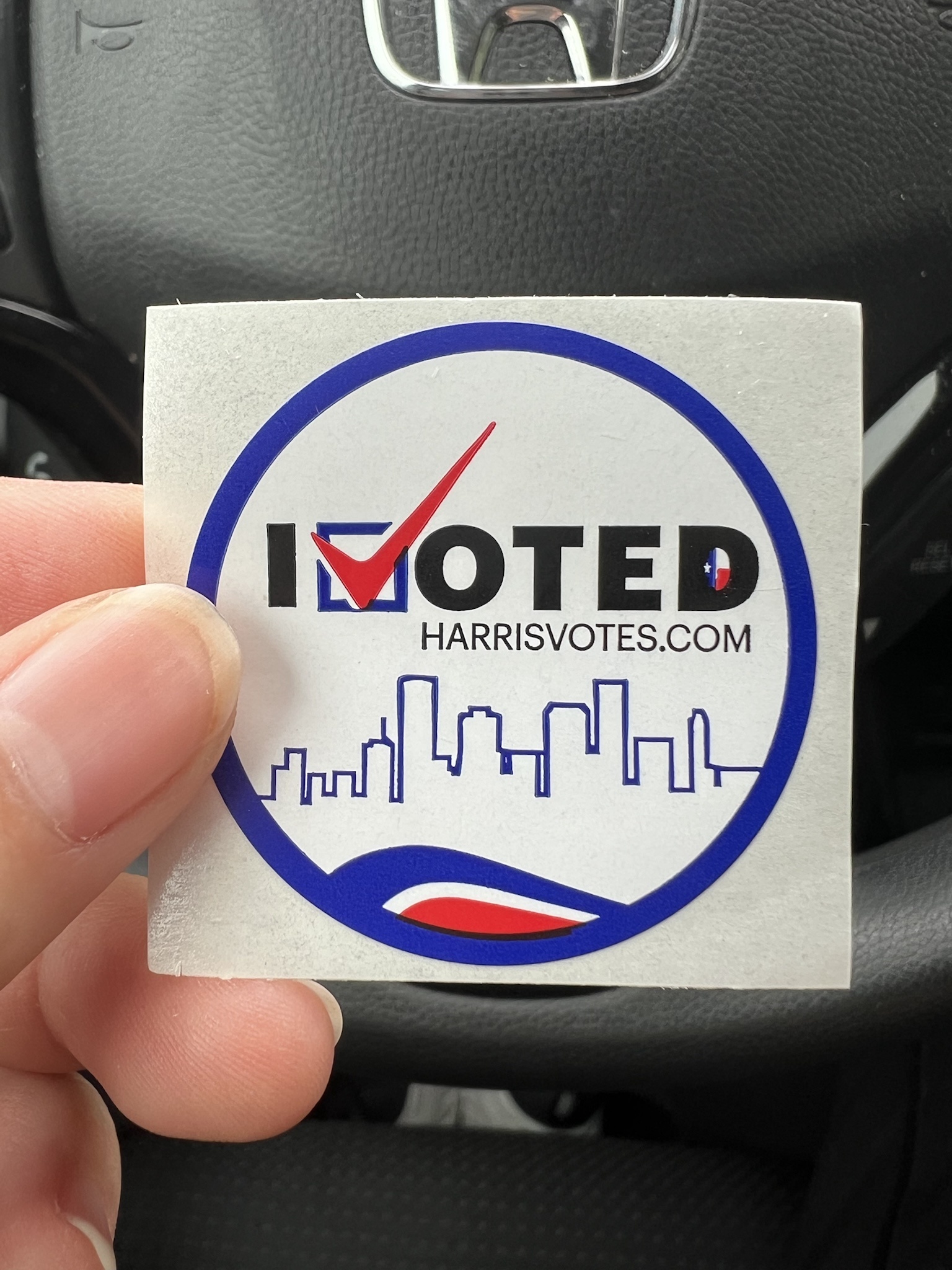I cast my vote for the first time in Texas!