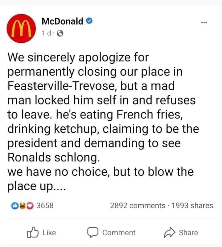 Breaking News: The Latest on the McDonald's Situation