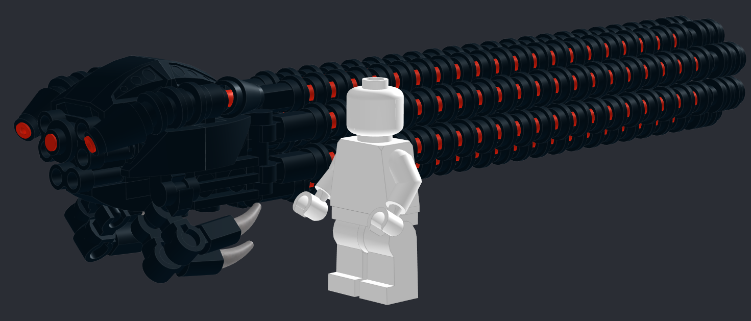 Working on a minifig scale sentinel from The Matrix - still in progress!