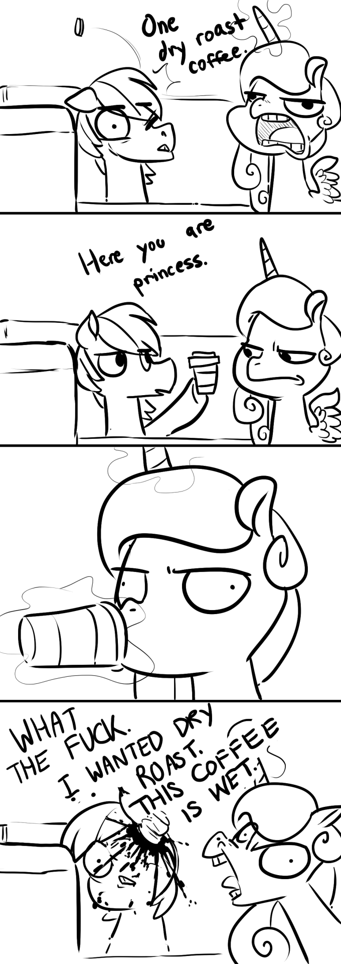 Warning: No Caffeine for This Horse!