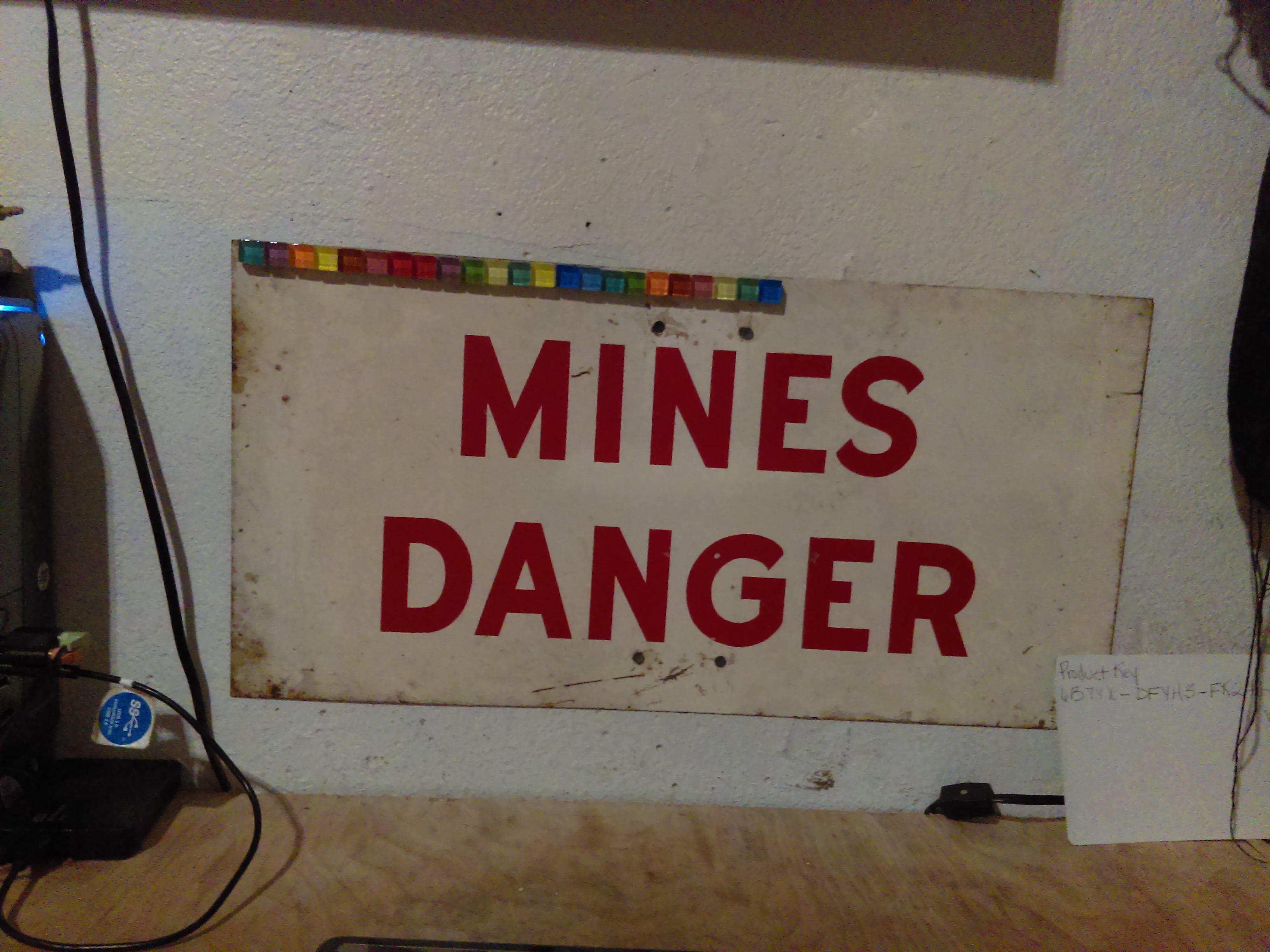 My creative magnet board at work