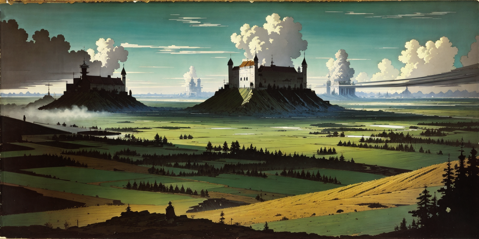Step into a world where history intertwines with fantasy, filled with serene fields and majestic castles. Can you imagine living in such a captivating realm?