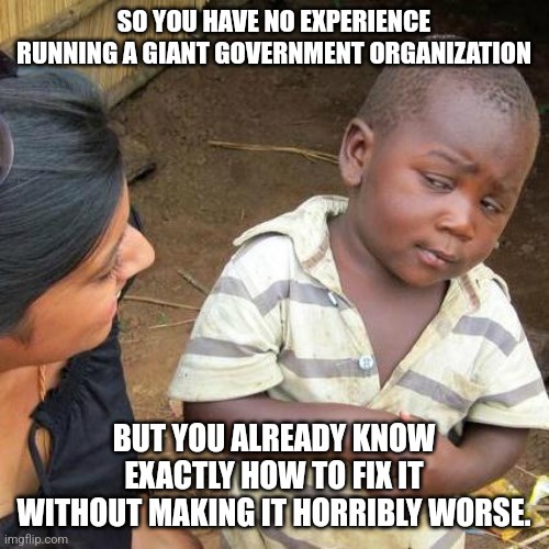 When Trump Chooses an Inexperienced Lackey to 'Fix' the Government