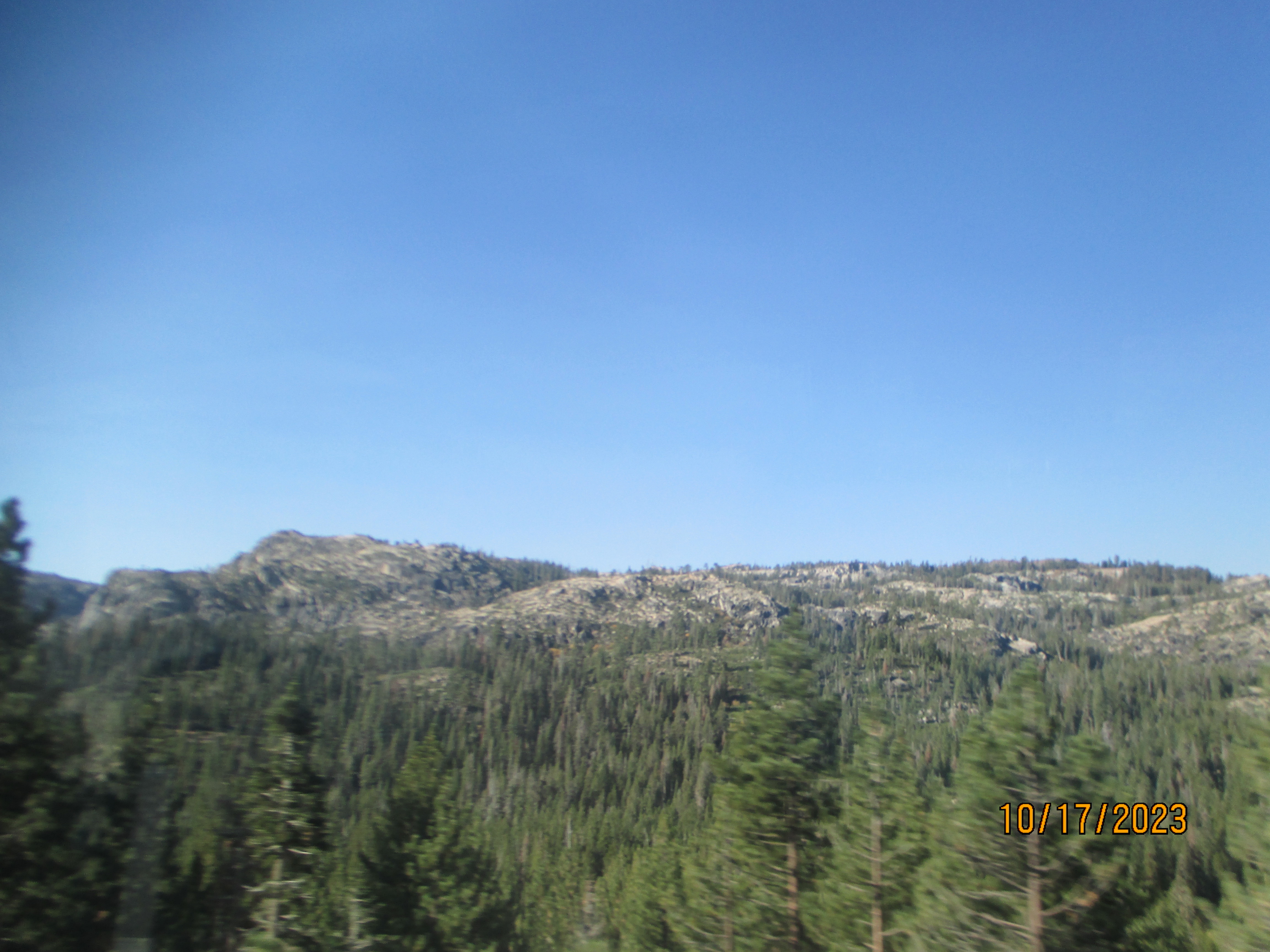 Scenic Hills Along Highway 80 Near Donner Pass