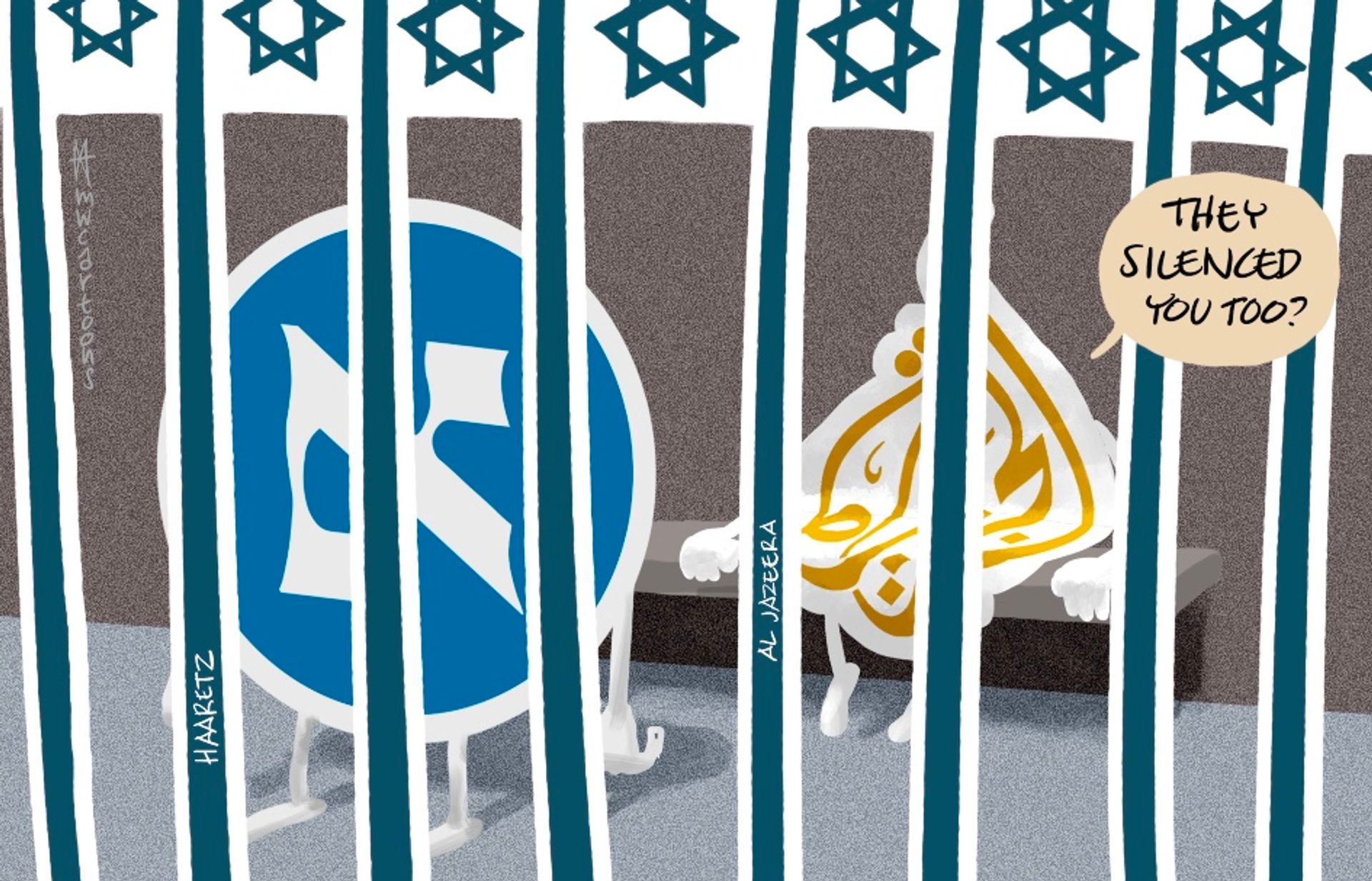 In a bold move, Al Jazeera sanctions the left-leaning Haaretz, shaking up Middle Eastern democracy.
