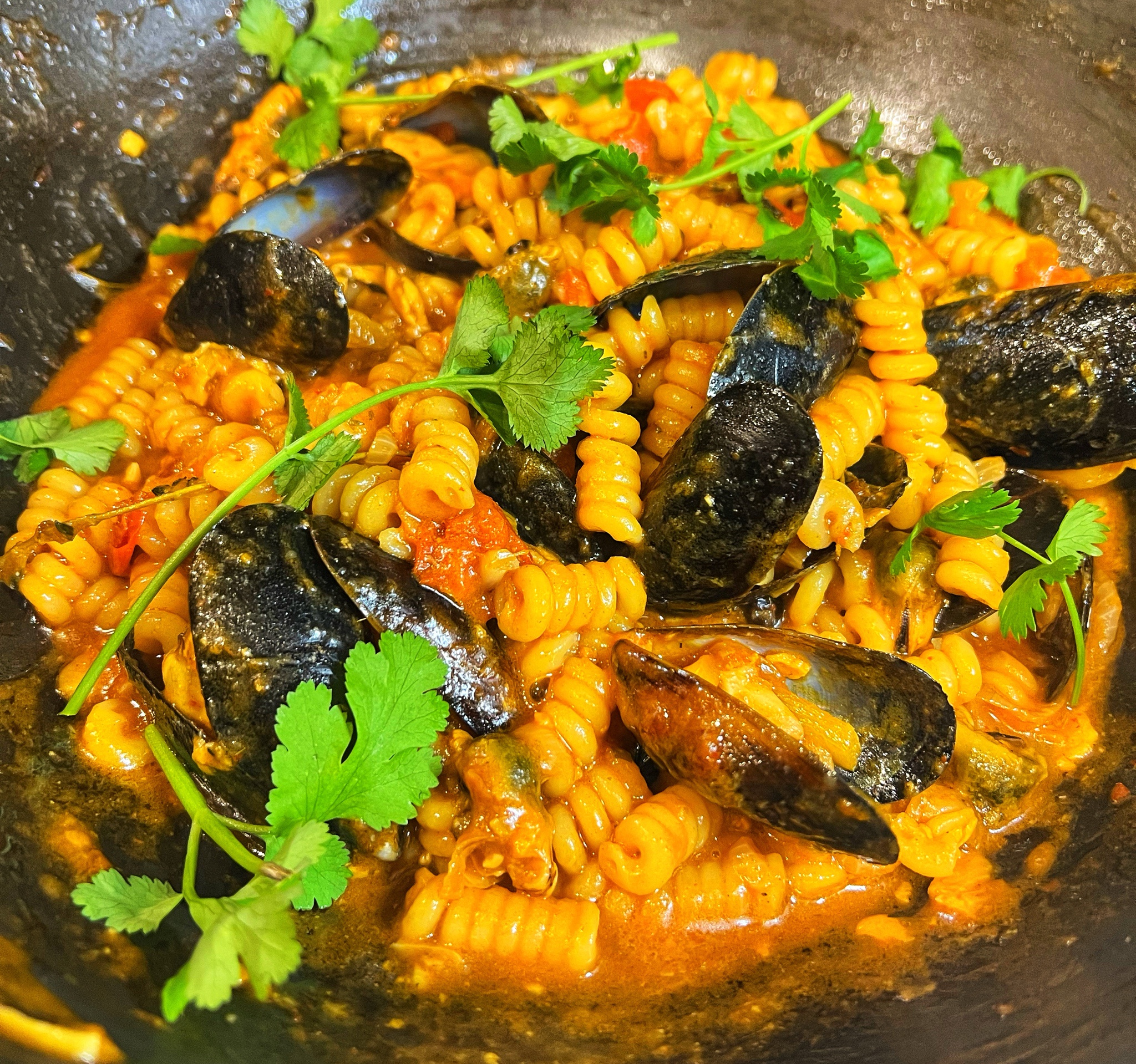 Deliciously Simple Mussel and Seafood Bisque Pasta Recipe