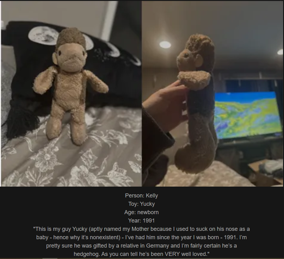 Day 772: Join Me on My Journey at www.saidtheskinhorse.com - Celebrating Our Childhood Toy Memories with Yucky, Our Newest Friend!