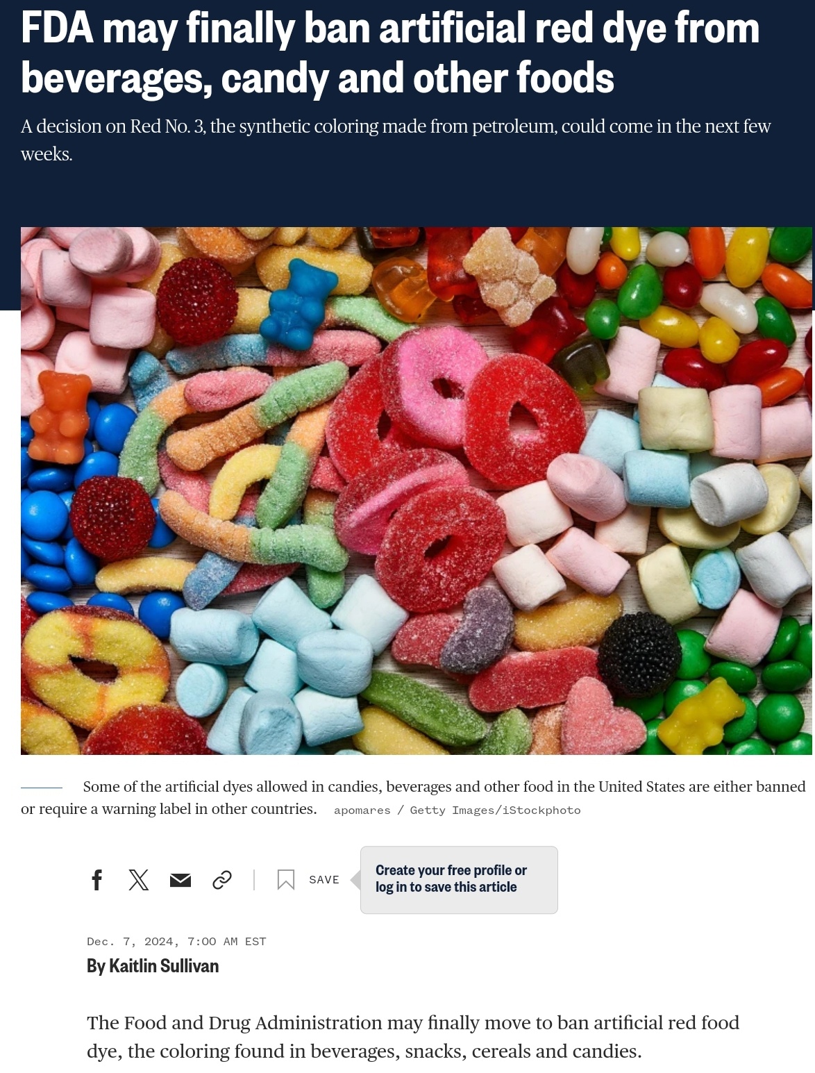 Breaking News: FDA Might Finally Ban Artificial Red Dye in Our Favorite Foods