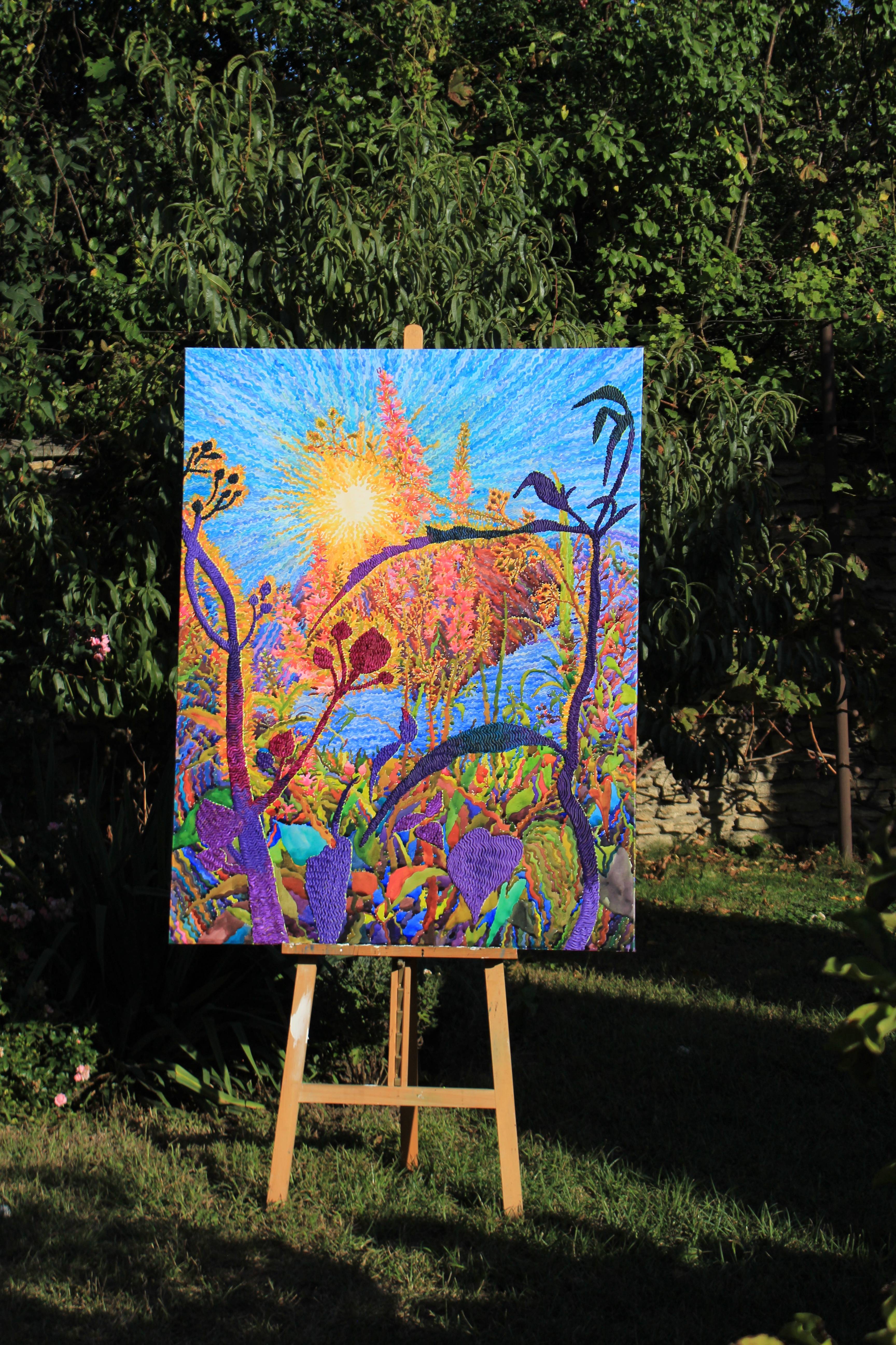 Lythrum Salcaria: A Beautiful Watercolor and Acrylic Masterpiece