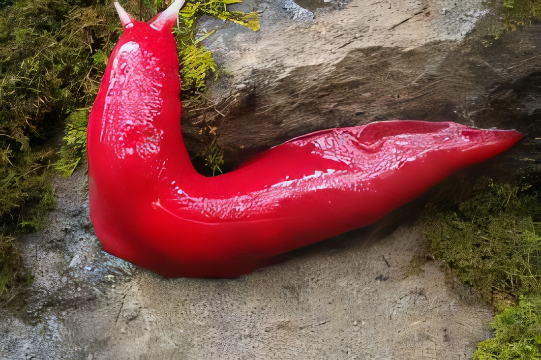 Discovering a vibrant hot-pink slug in the volcanic landscape of Mount Kaputar, Australia