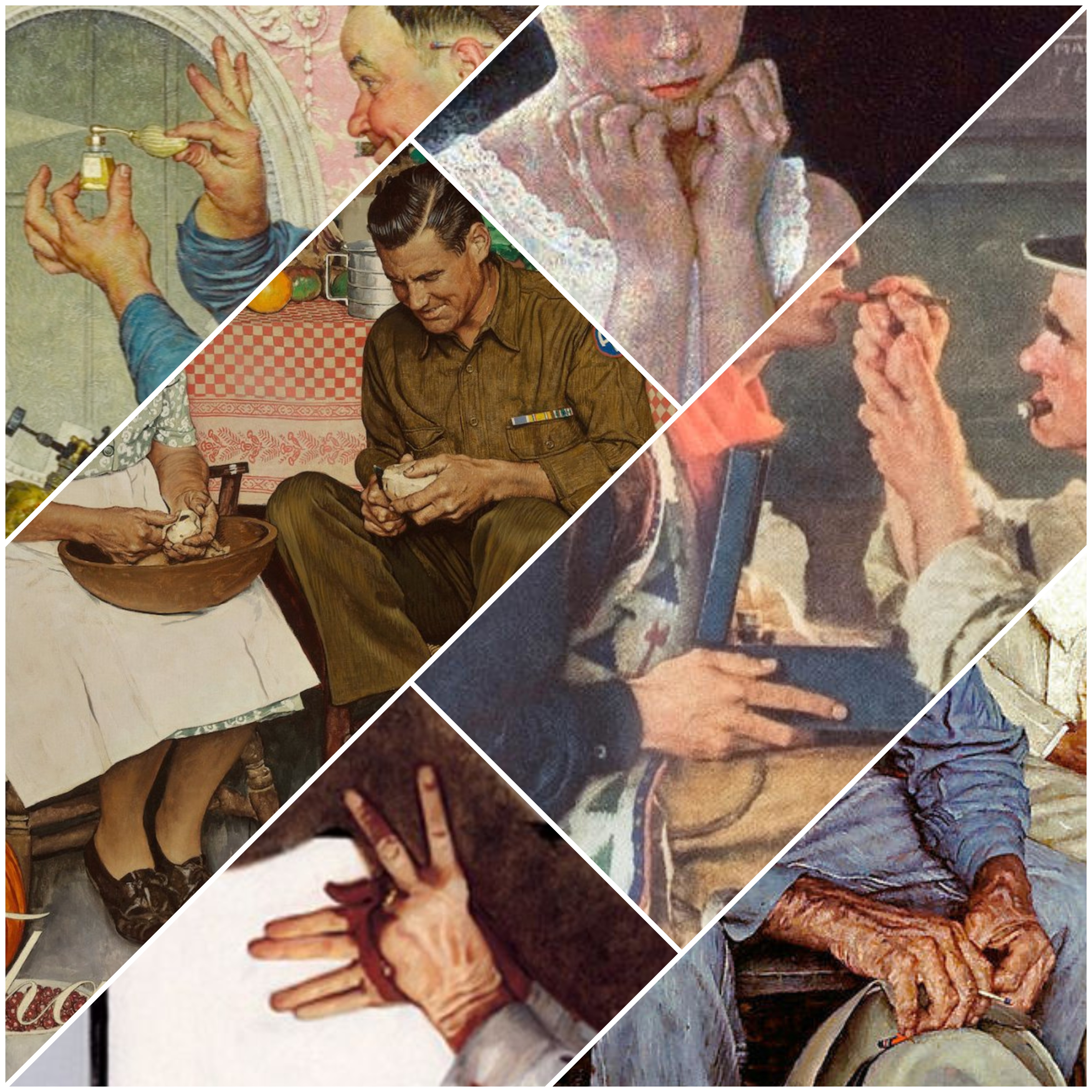 The Artistry of Norman Rockwell's Hands