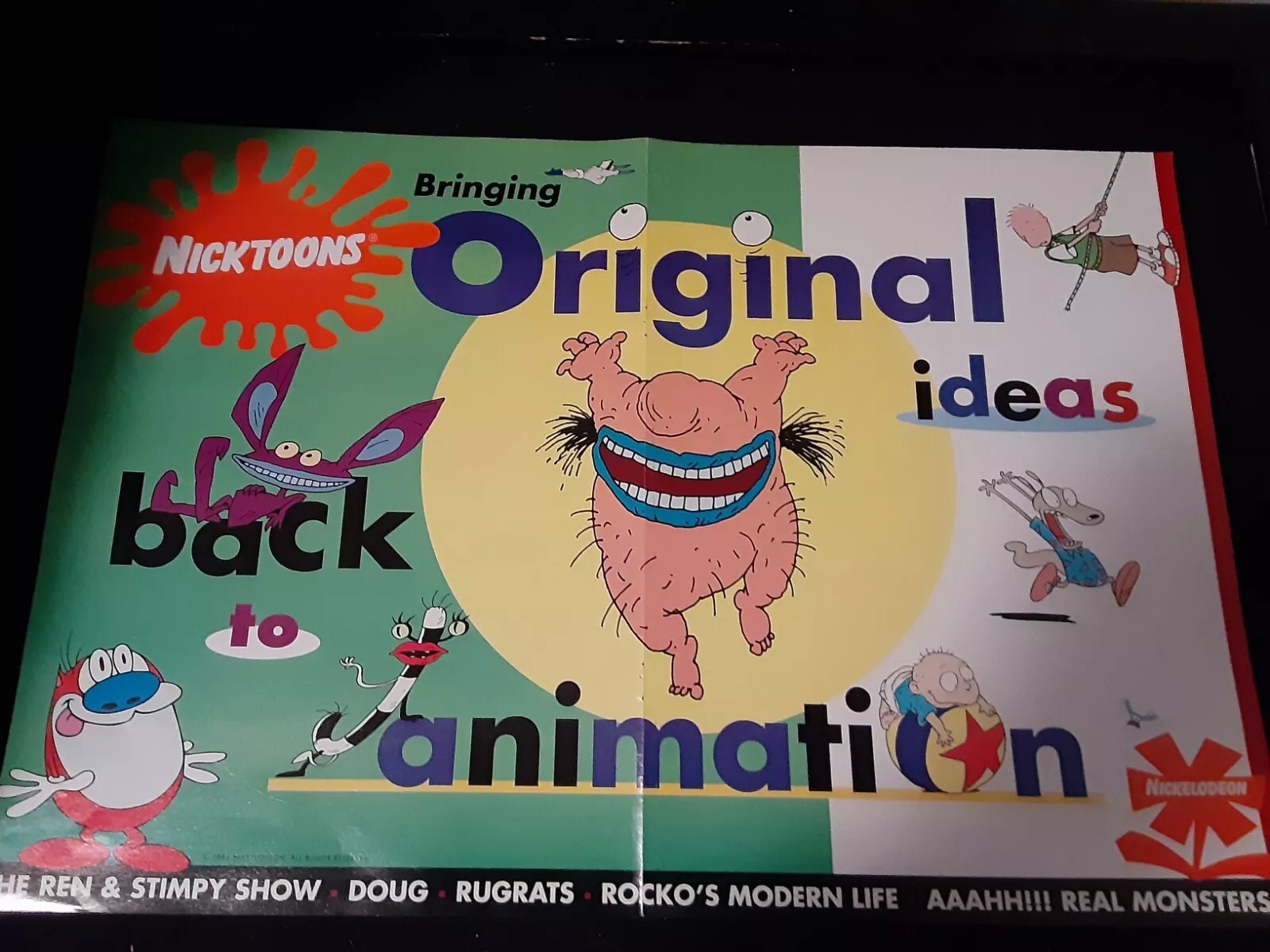 A Rare Glimpse at a 1994-95 Nicktoons Promotional Poster