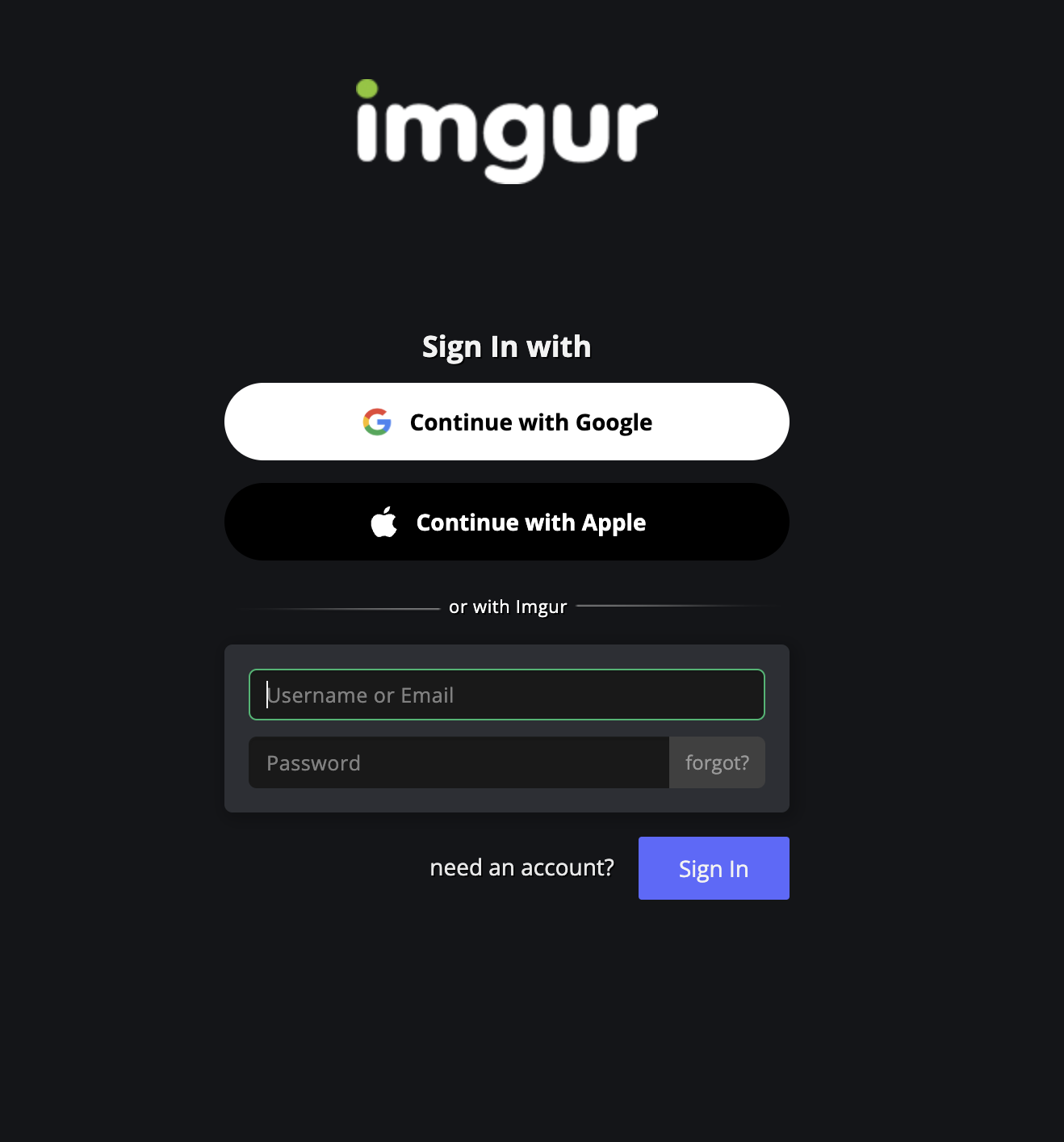 Imgur may not like X, but some of us rely on Twitter login. Where did it go?