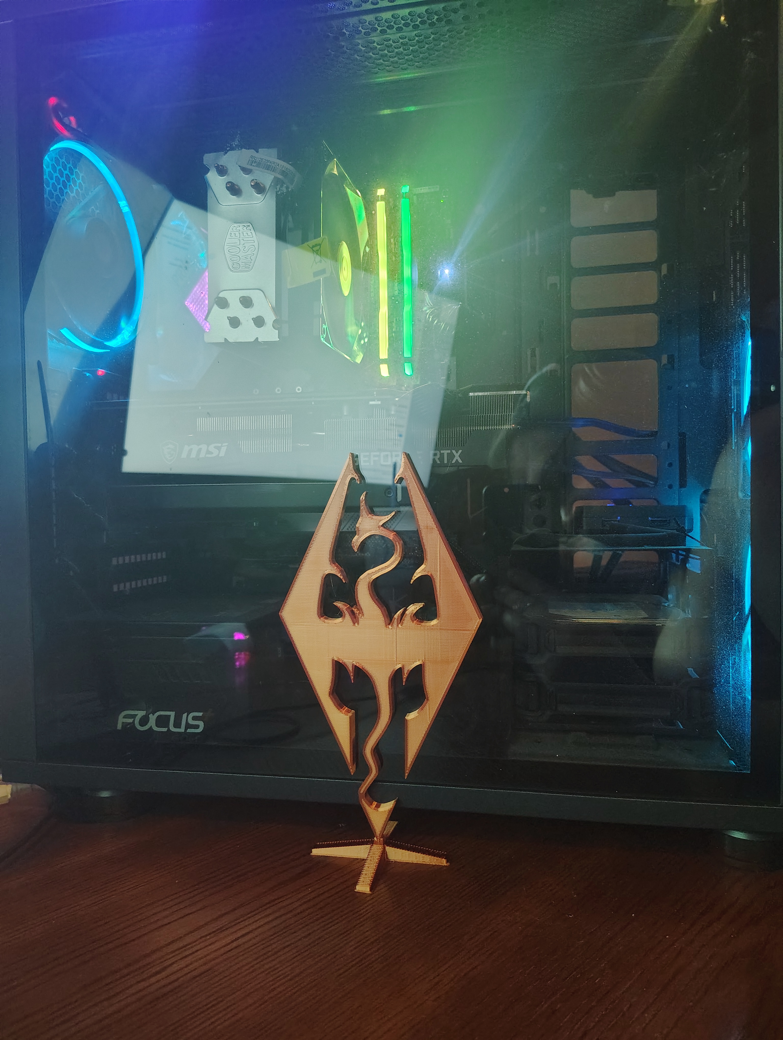 The Iconic 3D Printed Skyrim Logo