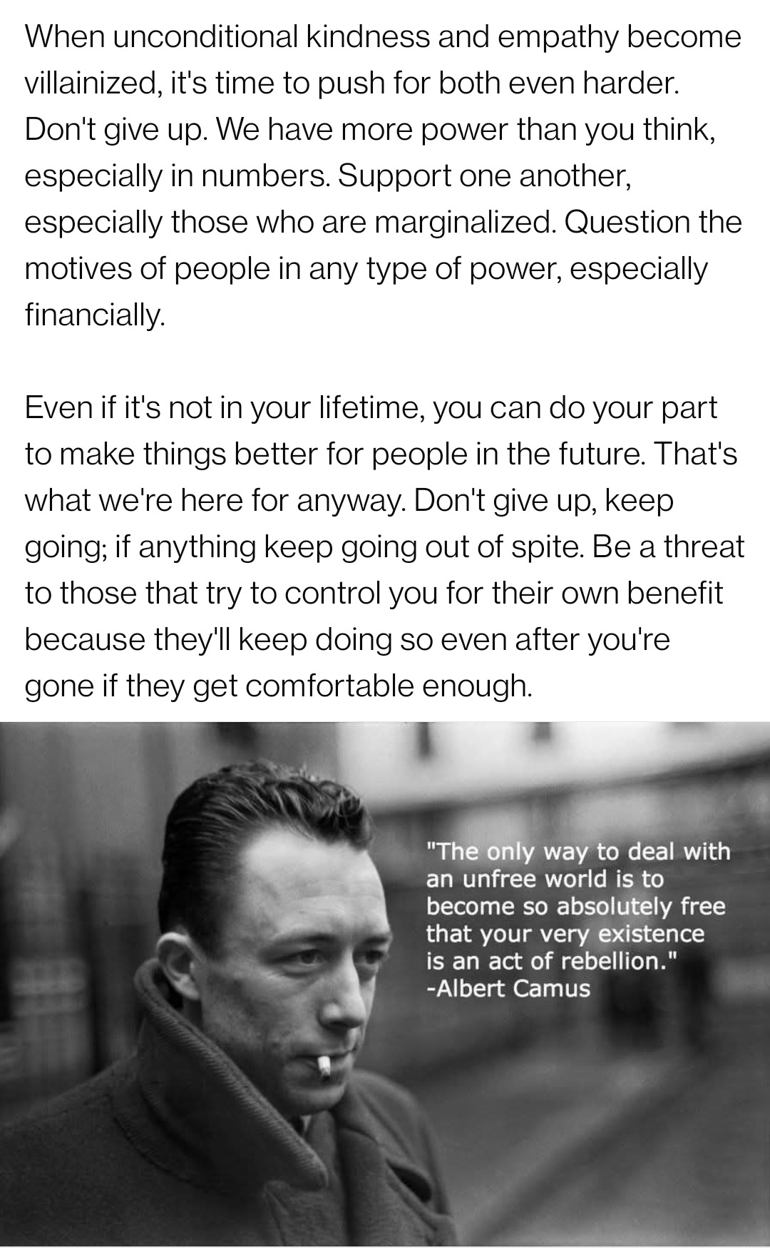 A Gentle Reminder: Never Give Up