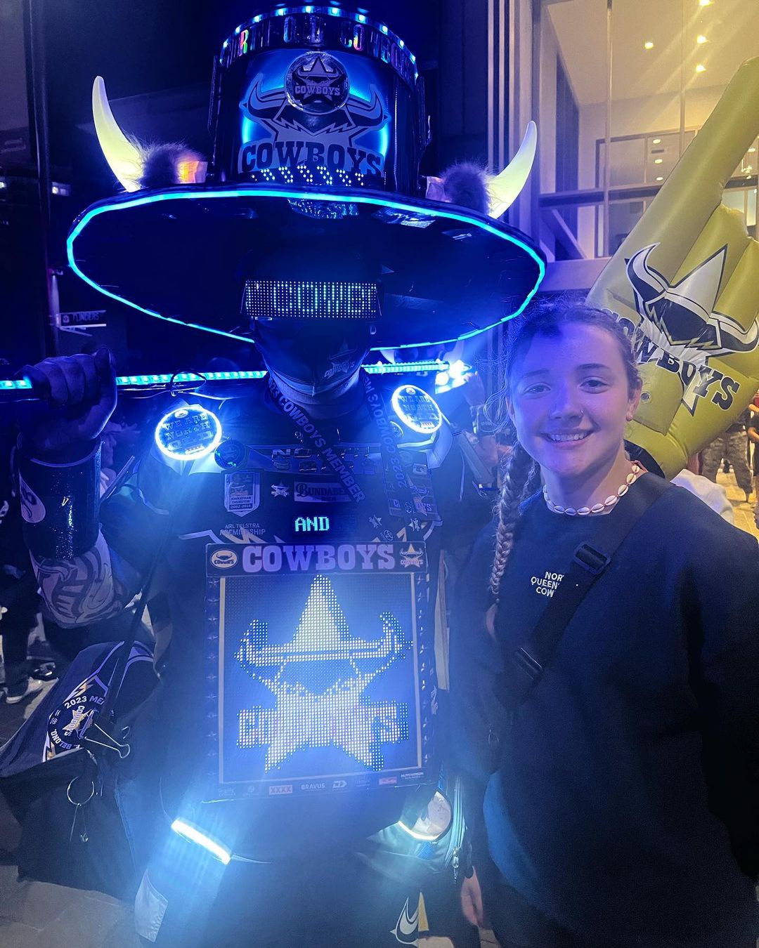 Christmas Selfie: Proud to Support the Cowboys!