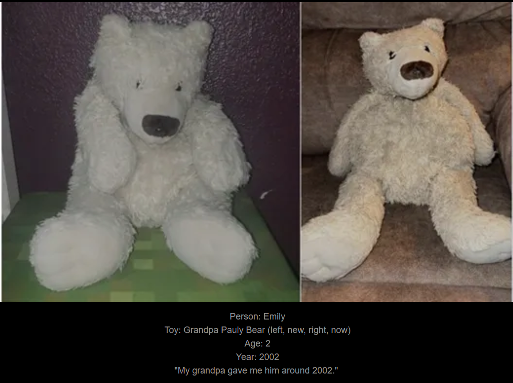 Day 760: Join me on my journey at www.saidtheskinhorse.com, where we celebrate the cherished bond with our beloved childhood toys. Meet Grandpa Pauly Bear, the latest member of our collection!