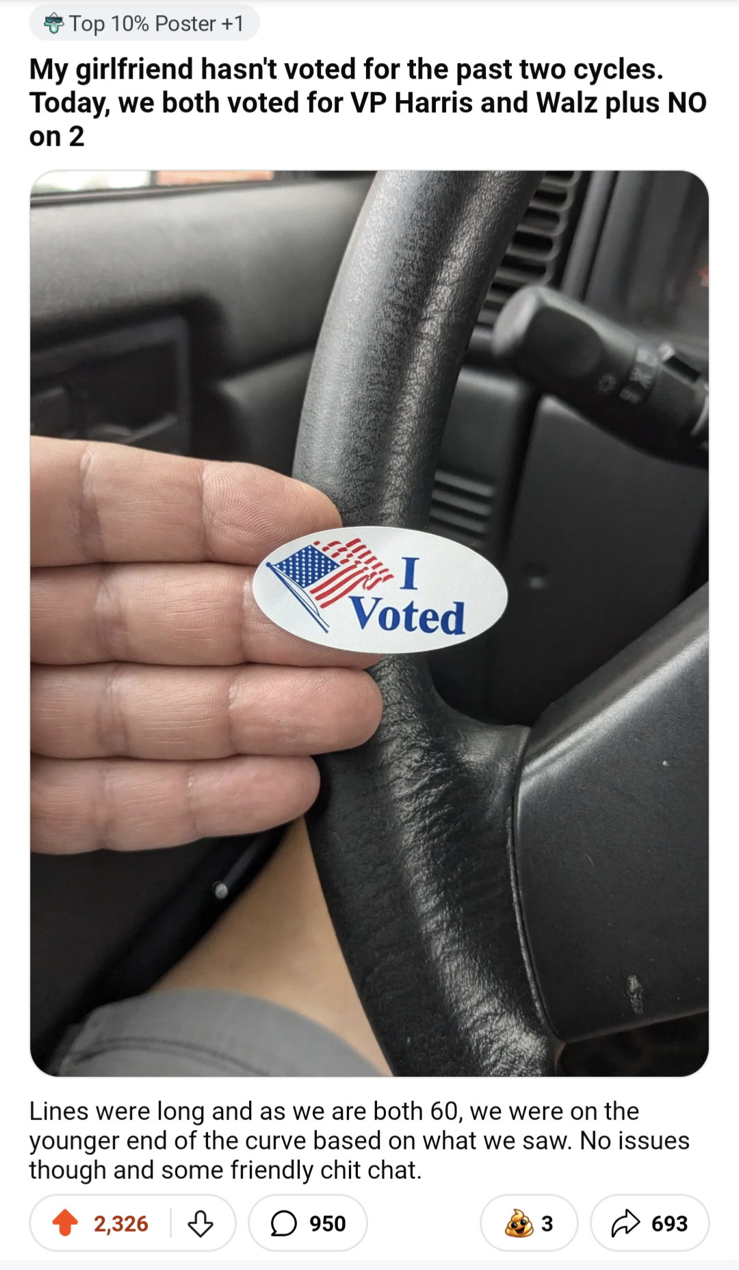 I shared my thoughts on voting on Reddit, and here are some of the best comments. Let's make our voices heard!