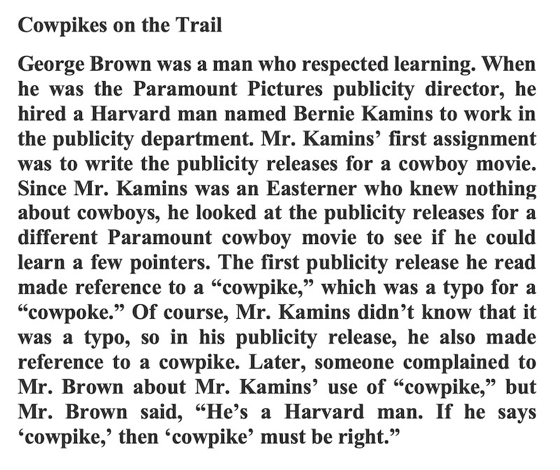 Adventures of Cowpokes on the Trail