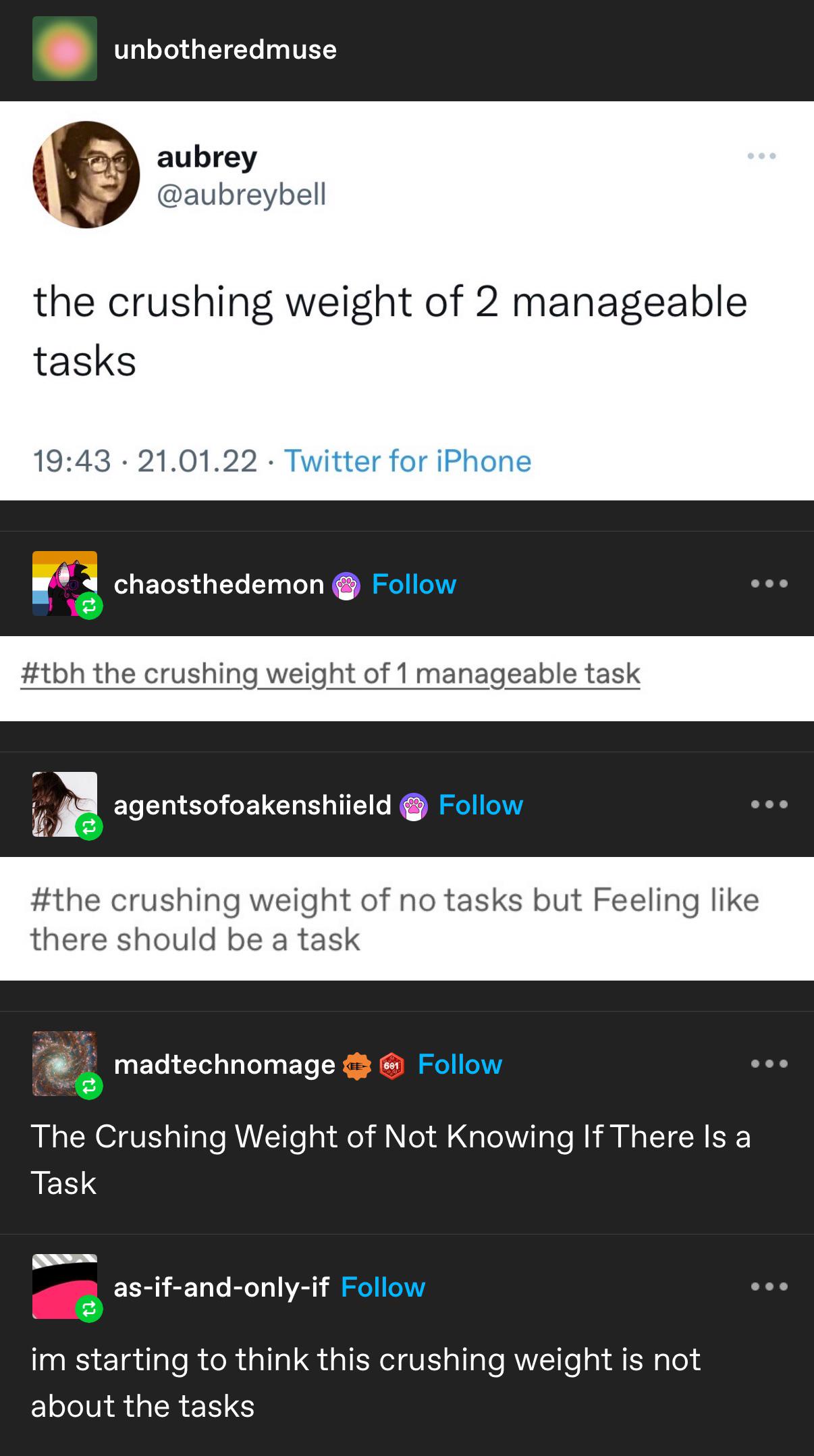 The Burden of Crushing Weight