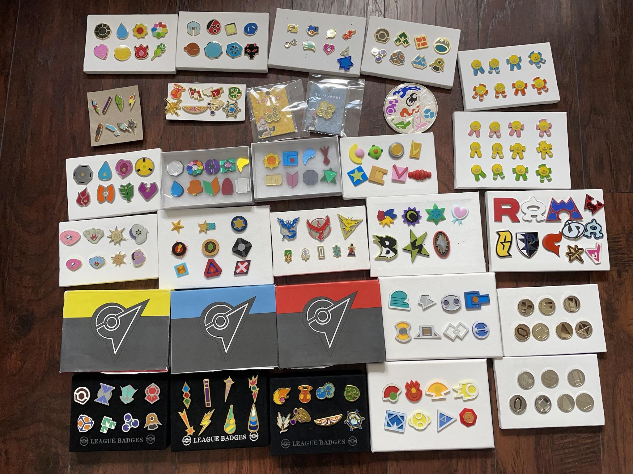 Throwback to My Epic Pokémon Gym Badges Collection