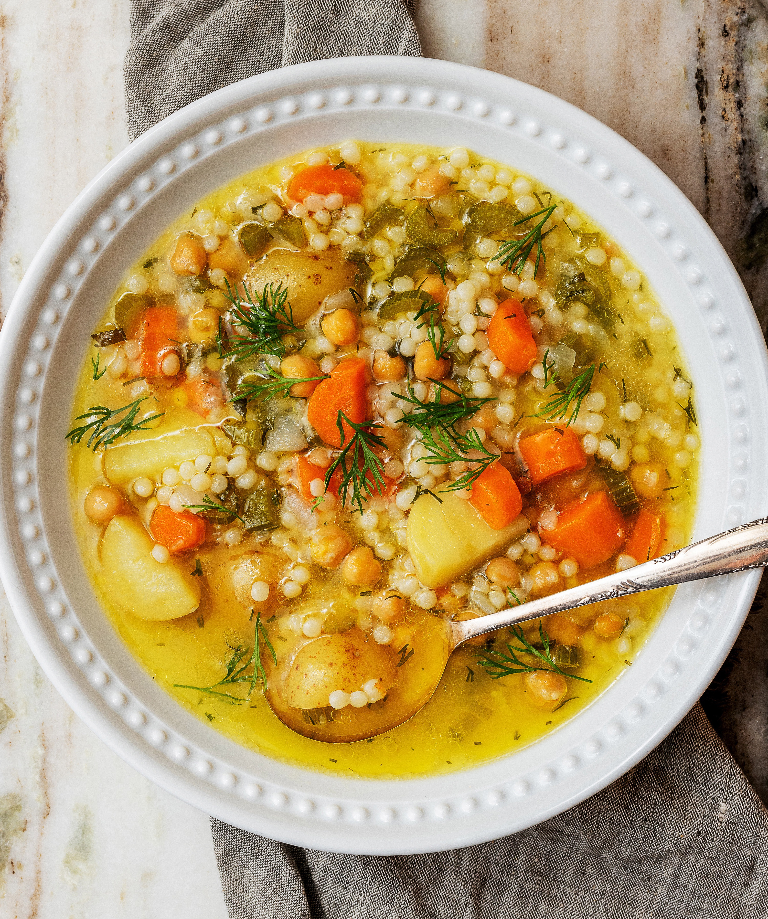 Delicious Chickpea and Pearl Couscous Soup Recipe to Try!