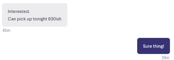 These are the types of buyers I truly appreciate!