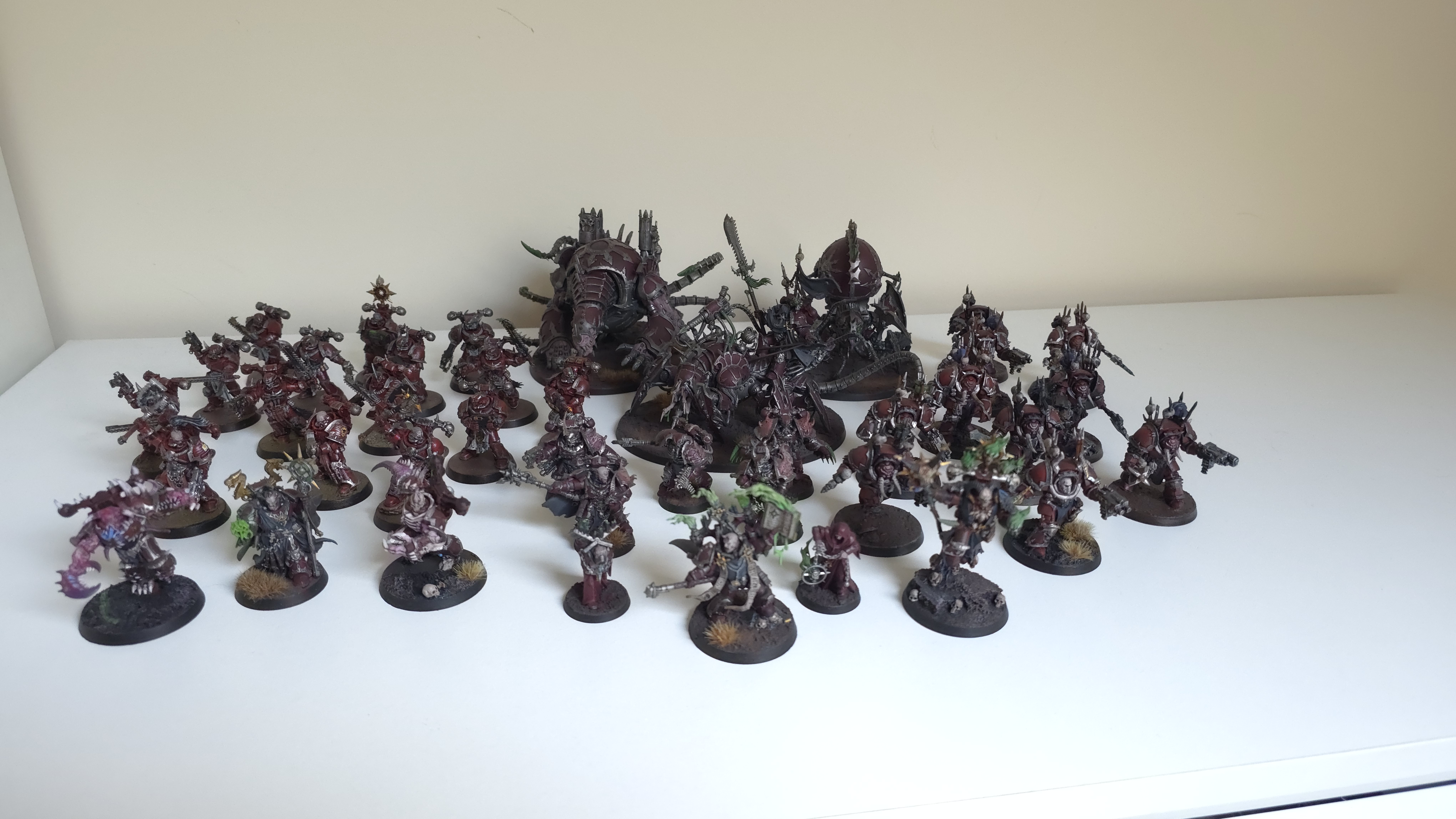 Finally showcasing my Word Bearers army after ages in the cabinet - time for some fresh photos!