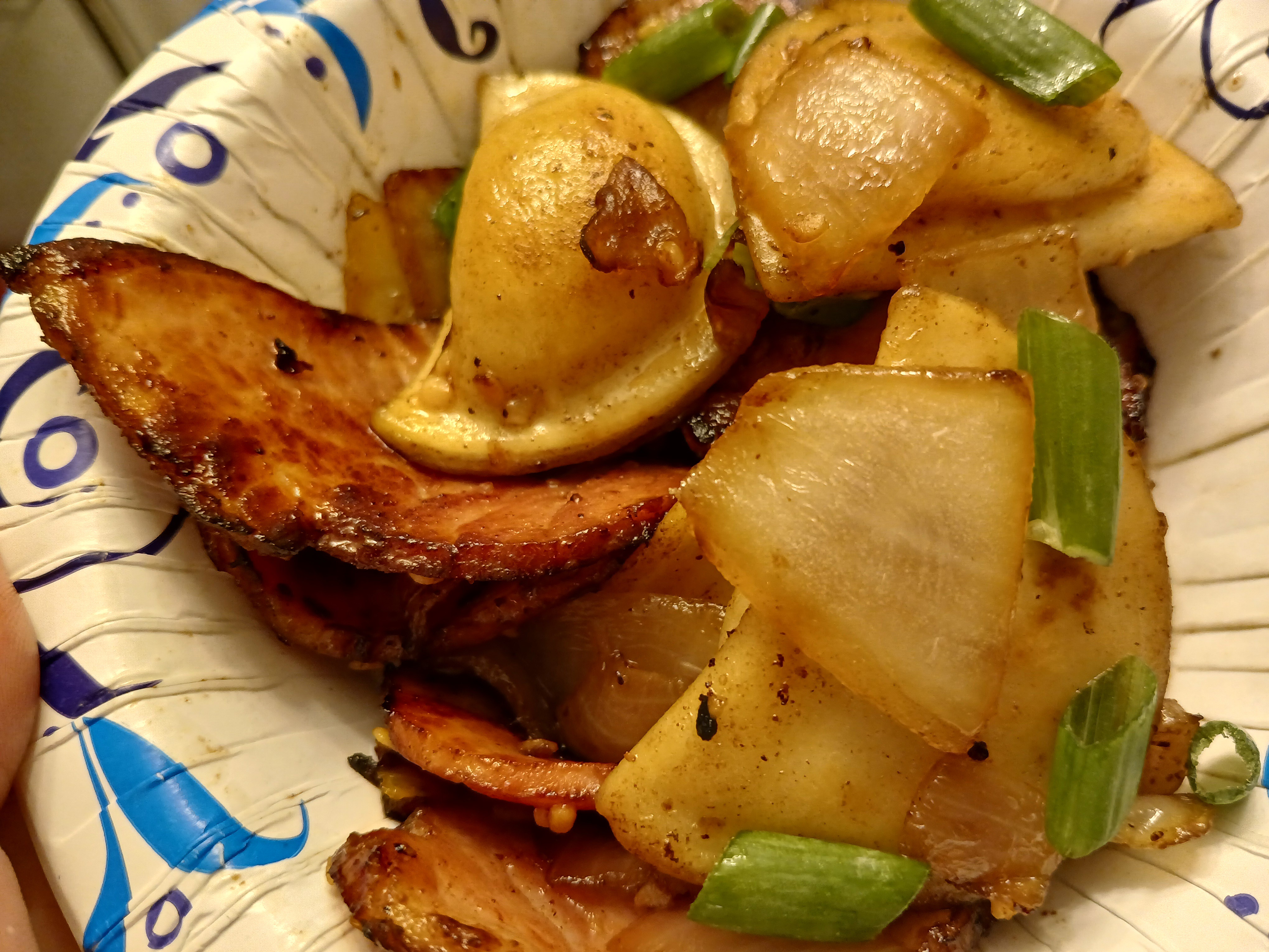 Delicious Pierogi Stuffed with Ham