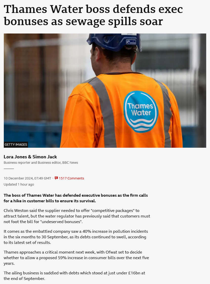Ah yes, privatizing public services really does wonders...