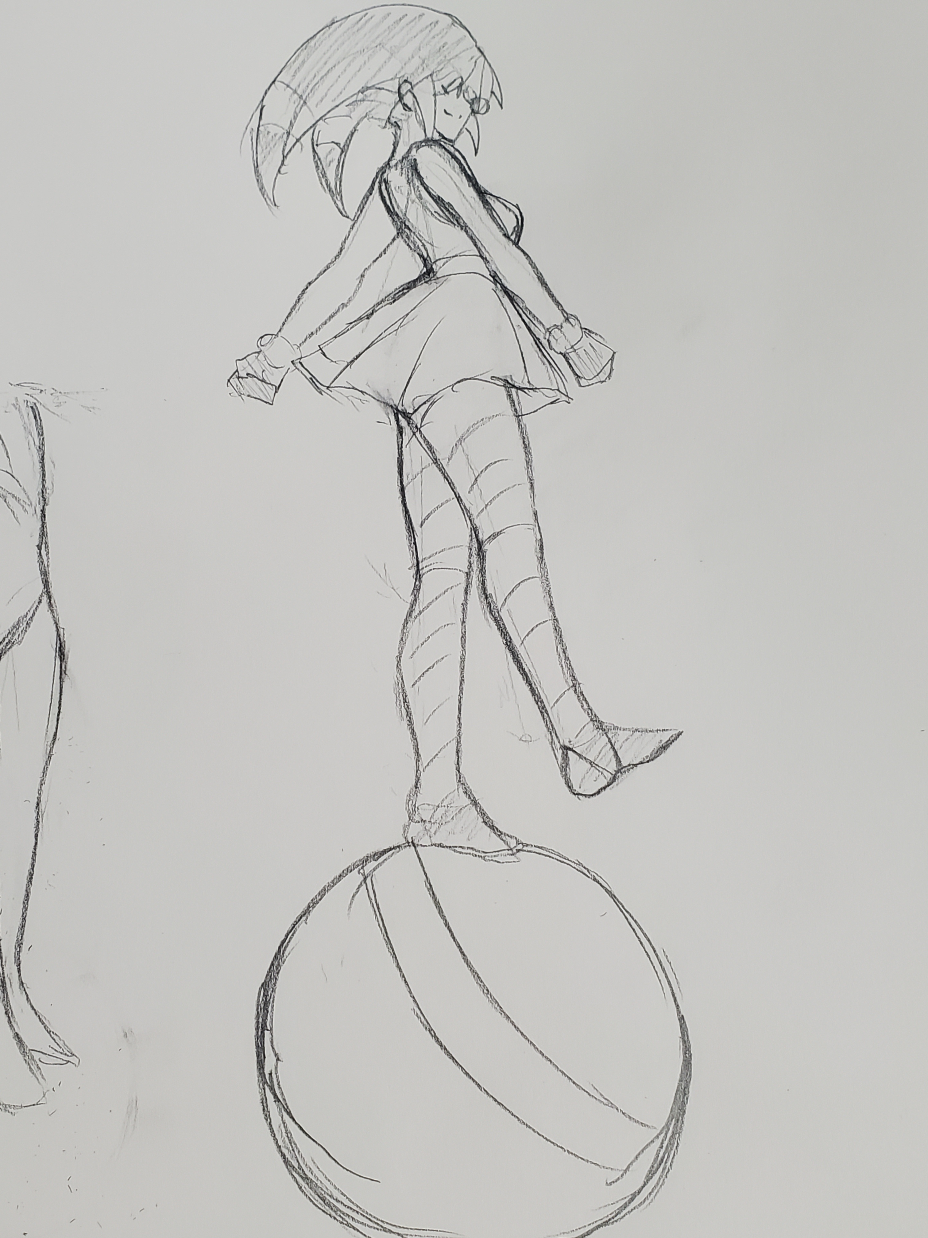 Original Character: Clown Balancing on a Ball