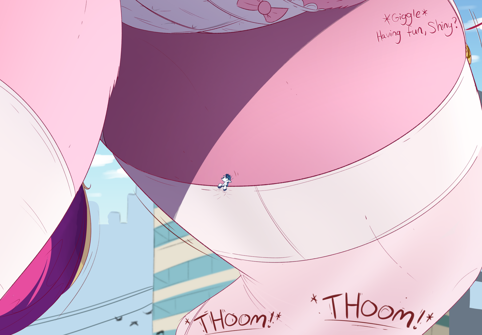 All I want is to see you transform into a giant woman!