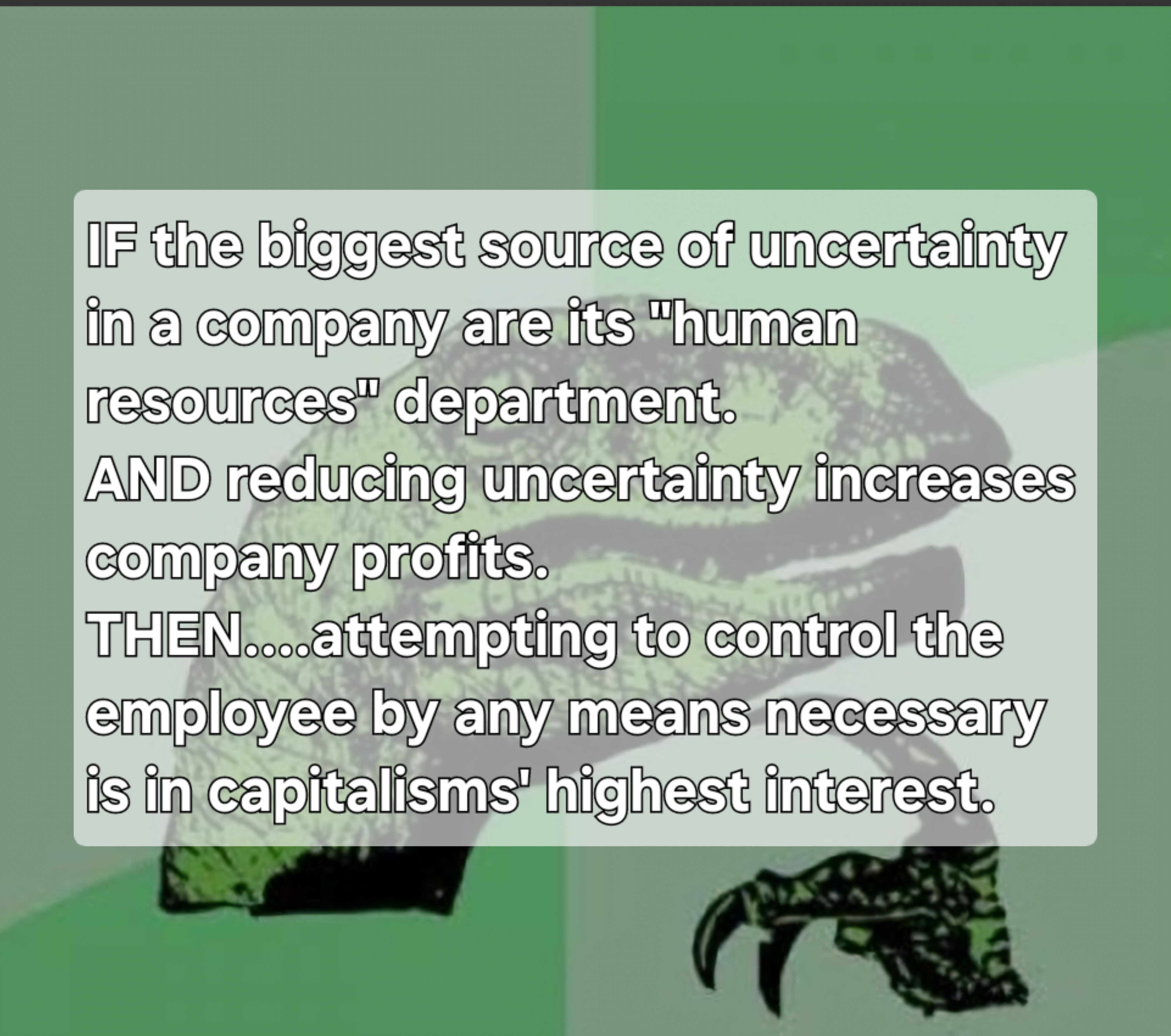 When capitalism thrives, oligarchy follows.