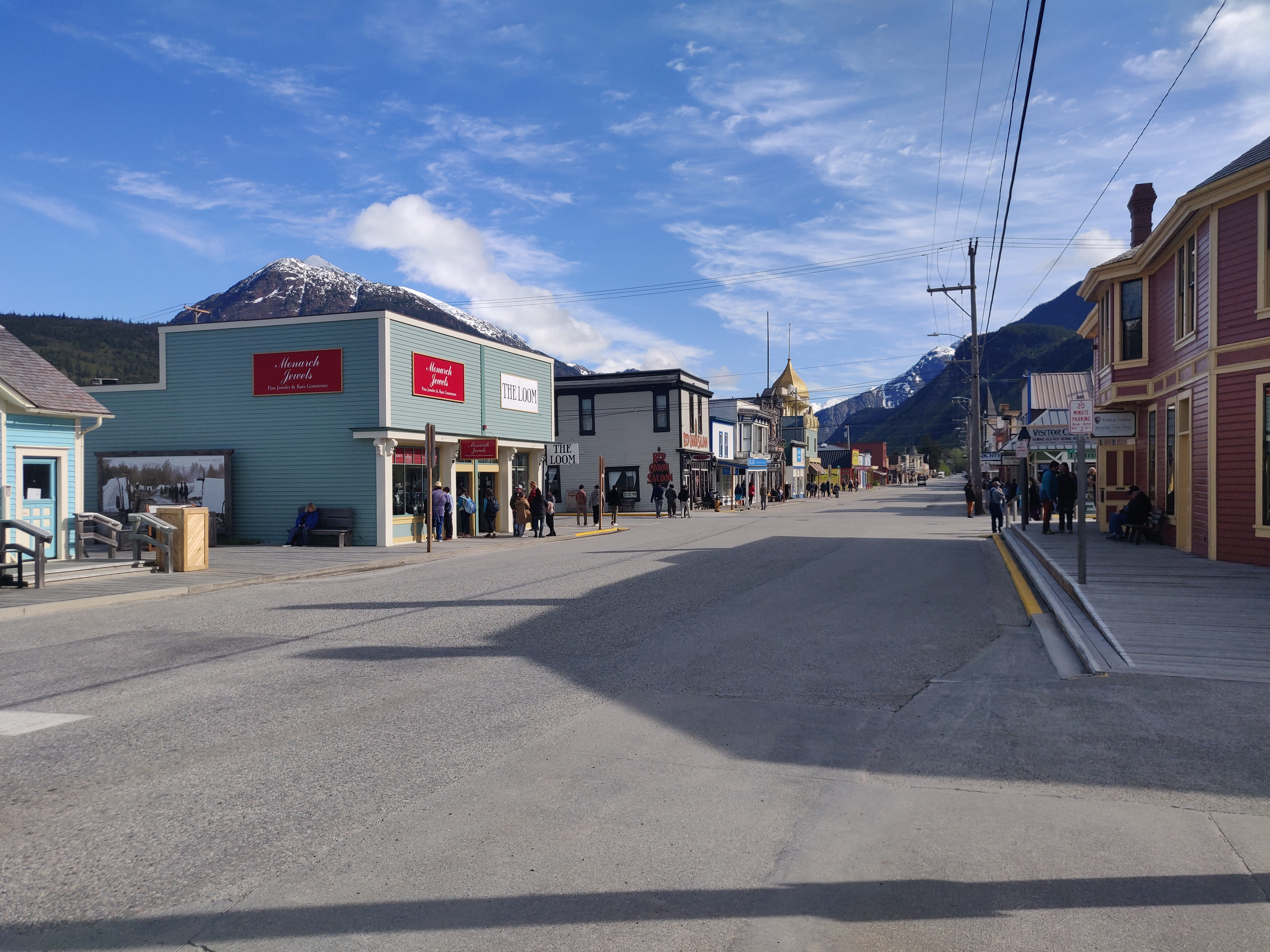 Exploring Broadway in Skagway, Alaska