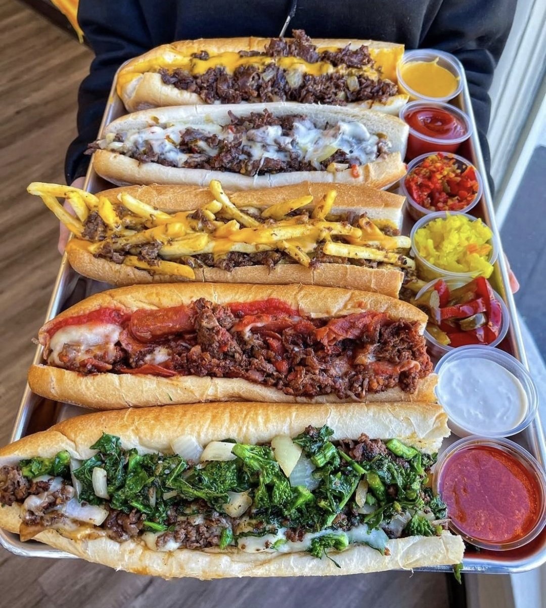 A Delicious Tray of Cheesesteaks: Who's Joining Me?