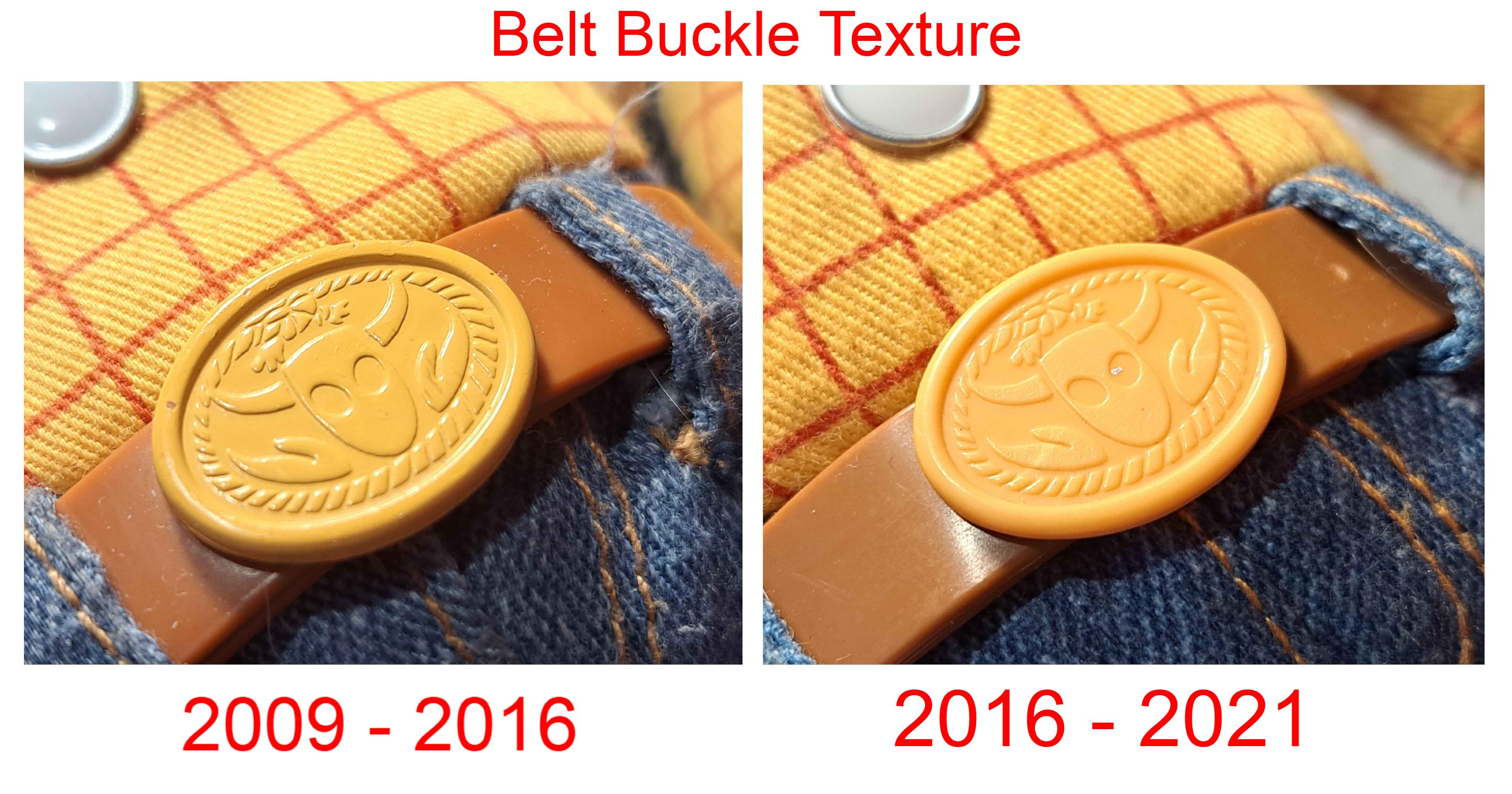 Exploring the Texture of Thinkway Woody's Belt Buckle