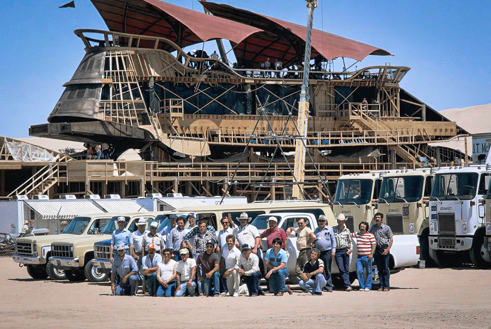 Behind the Scenes of Jabba's Sail Barge: A Look at the 1982 Construction Crew