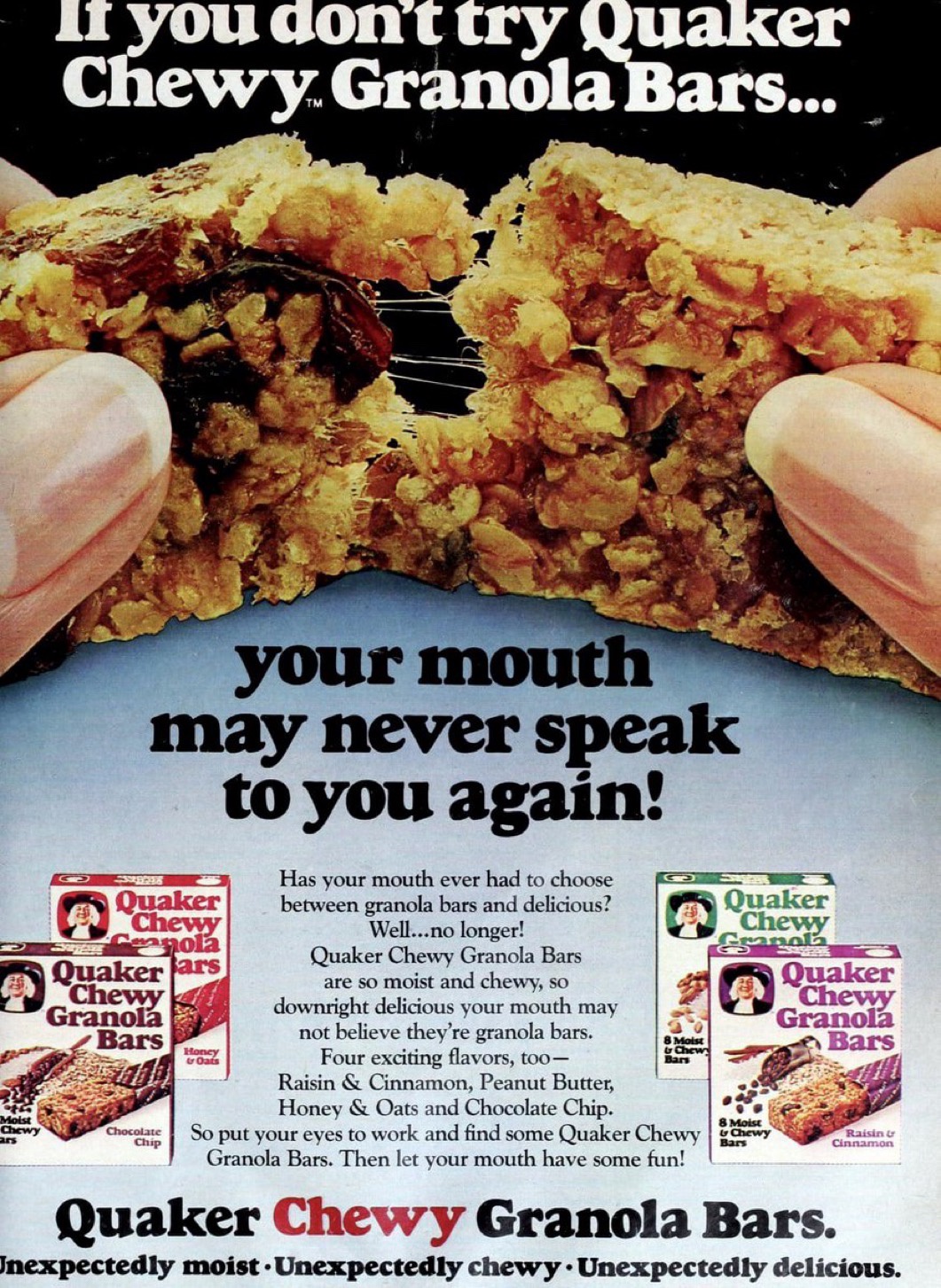 Celebrating the Launch of Quaker Chewy Granola Bars in 1981