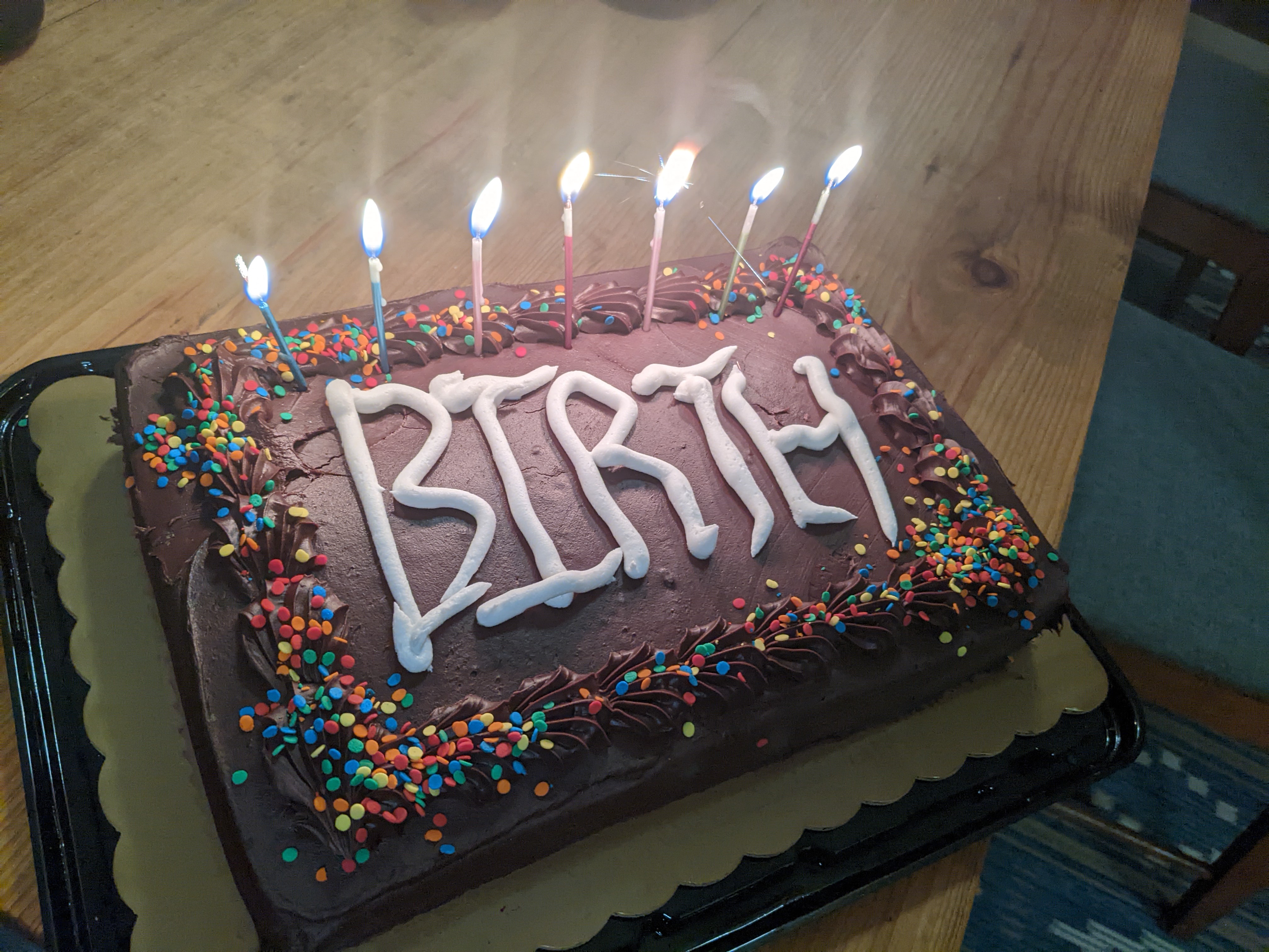 When you let a 13-year-old take the reins on cake decorating, this is the result!